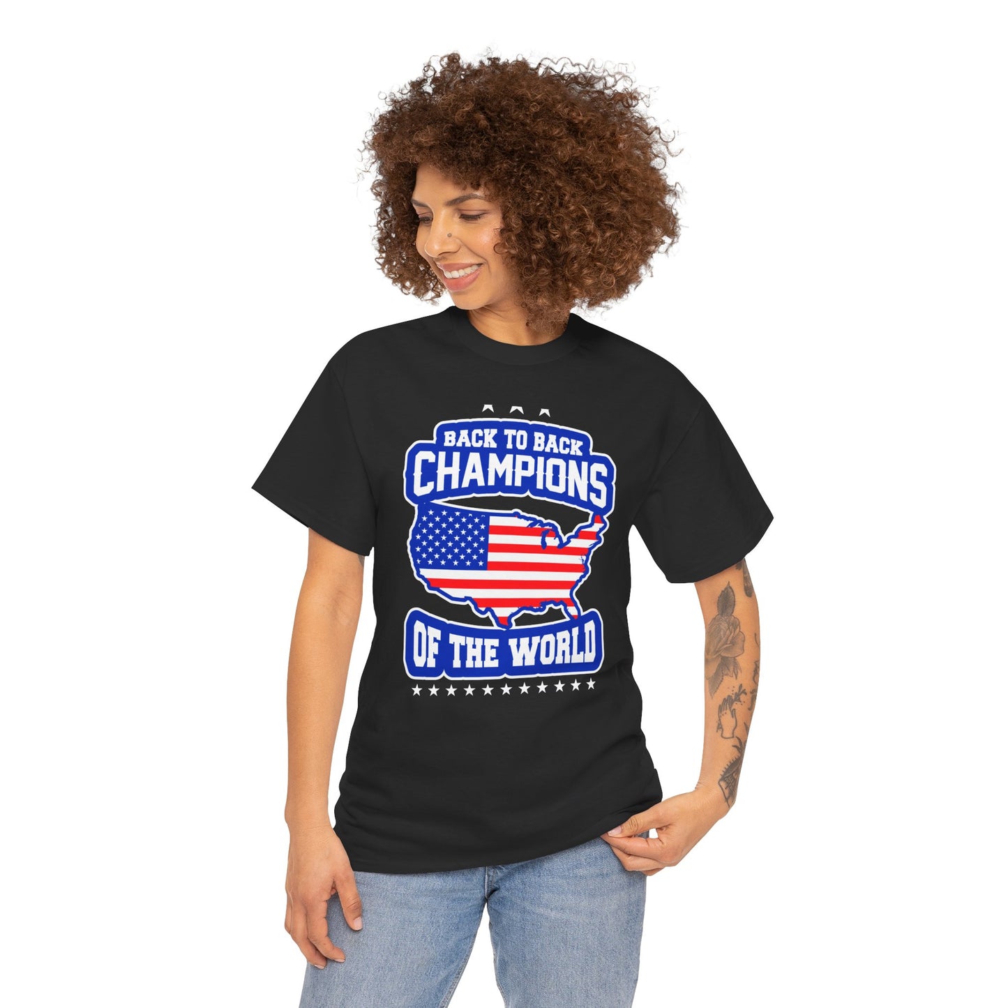 Back-to-Back Champions Unisex Tee | Perfect for Sports Fans, Casual Wear, Gifts, Fourth of July, BBQ Events - 13597