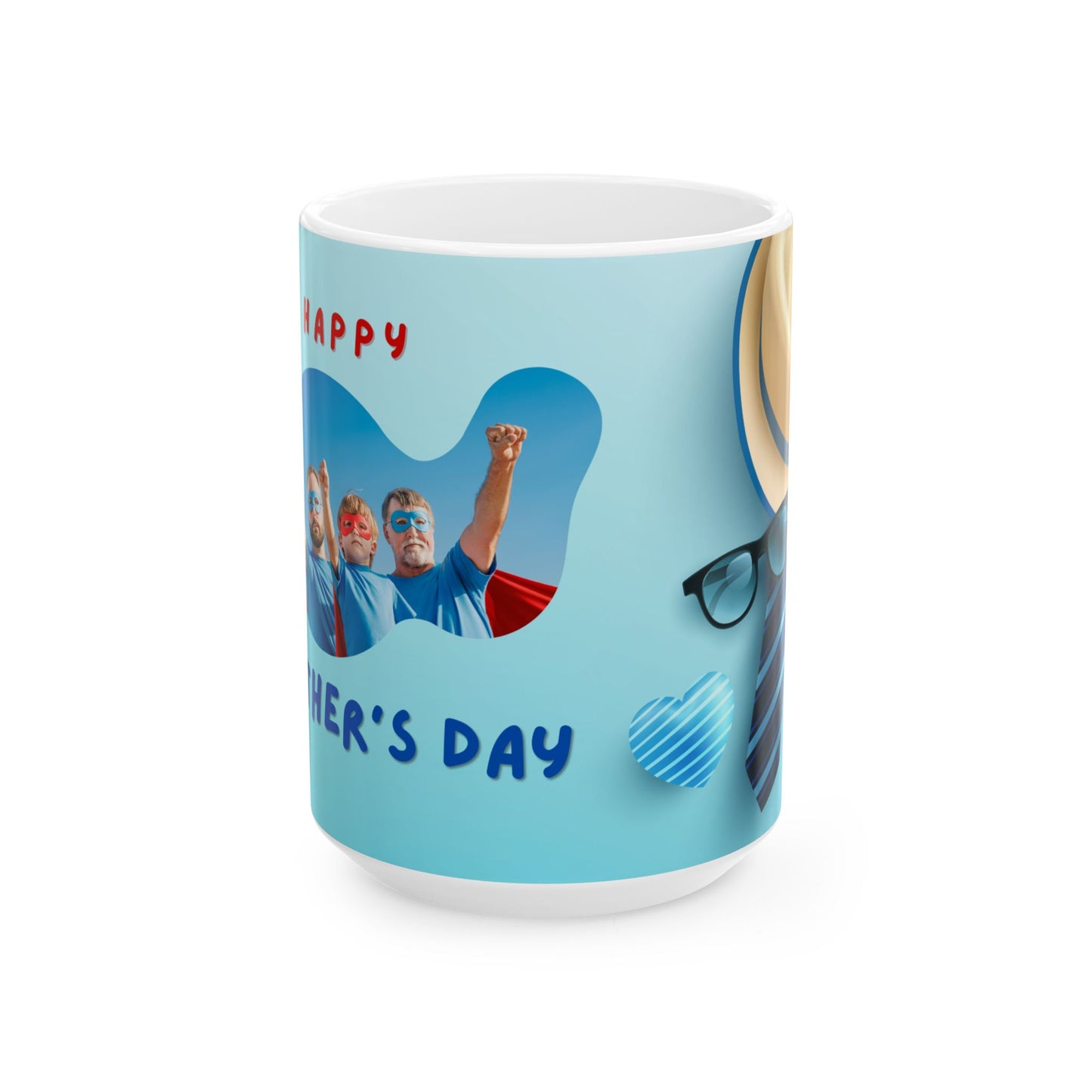 Happy Father's Day Ceramic Mug – Unique Gift for Dads, Coffee Lover's Mug, Fun Drinkware, Personalized Father's Day Present - 14020