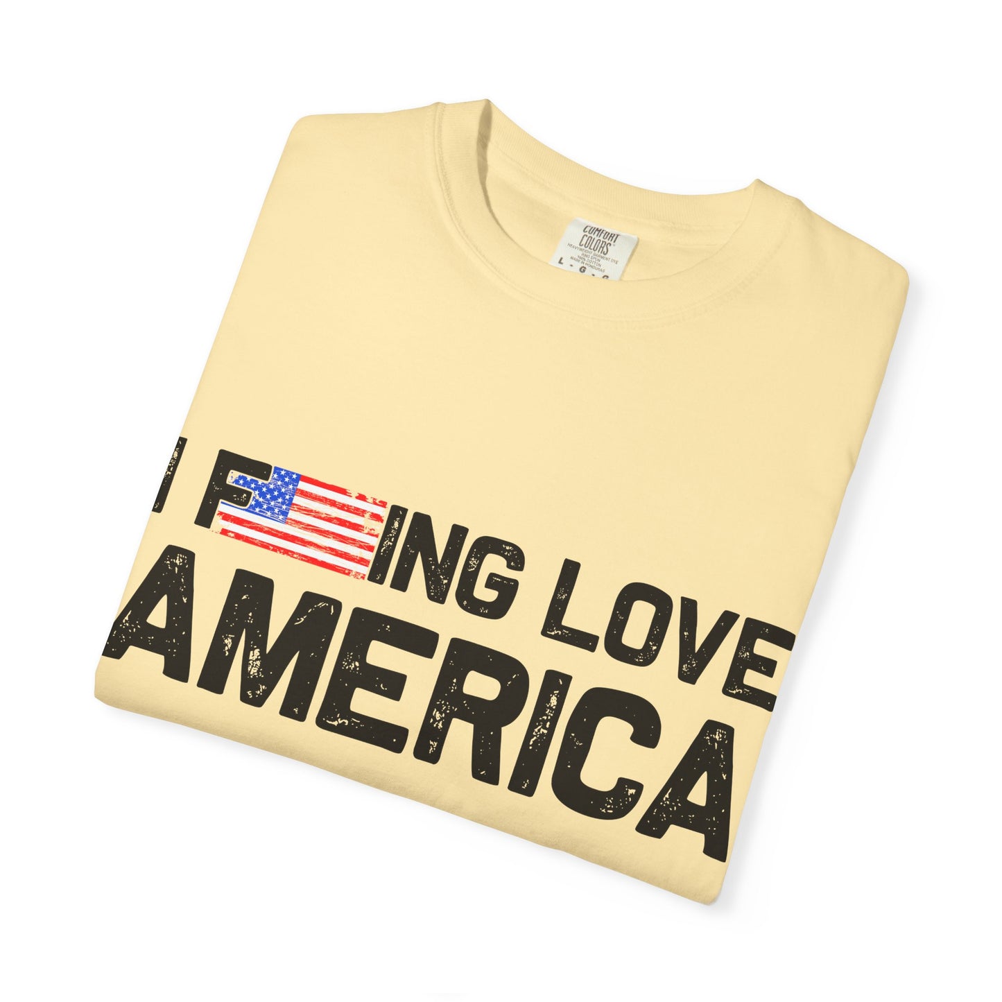 Unisex T-Shirt with Patriotic Love for America, Casual Tee, Independence Day Gift, Love America Shirt, Gift for Patriot - 13654