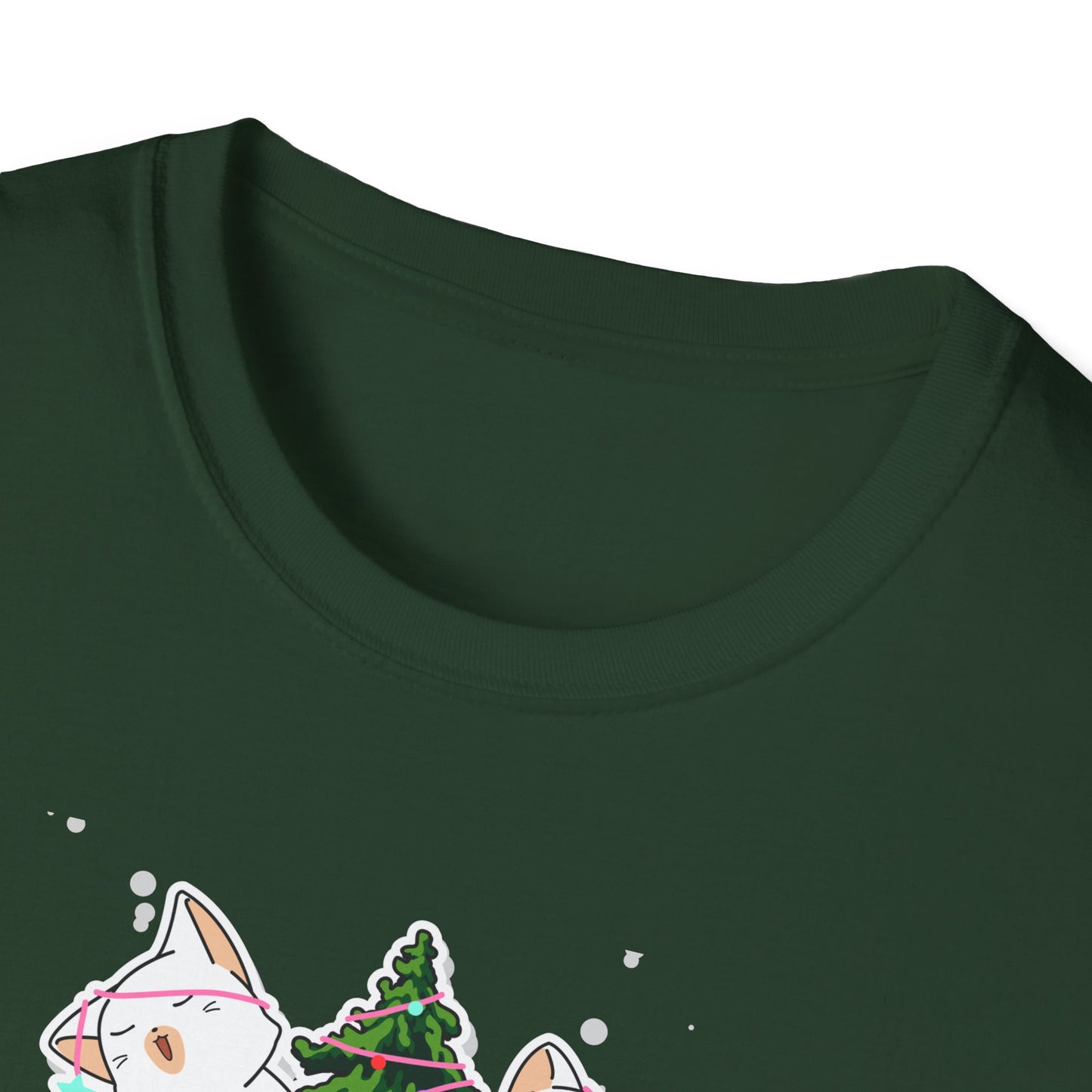 Meowy Christmas - Unisex Softstyle T-Shirt - 10078