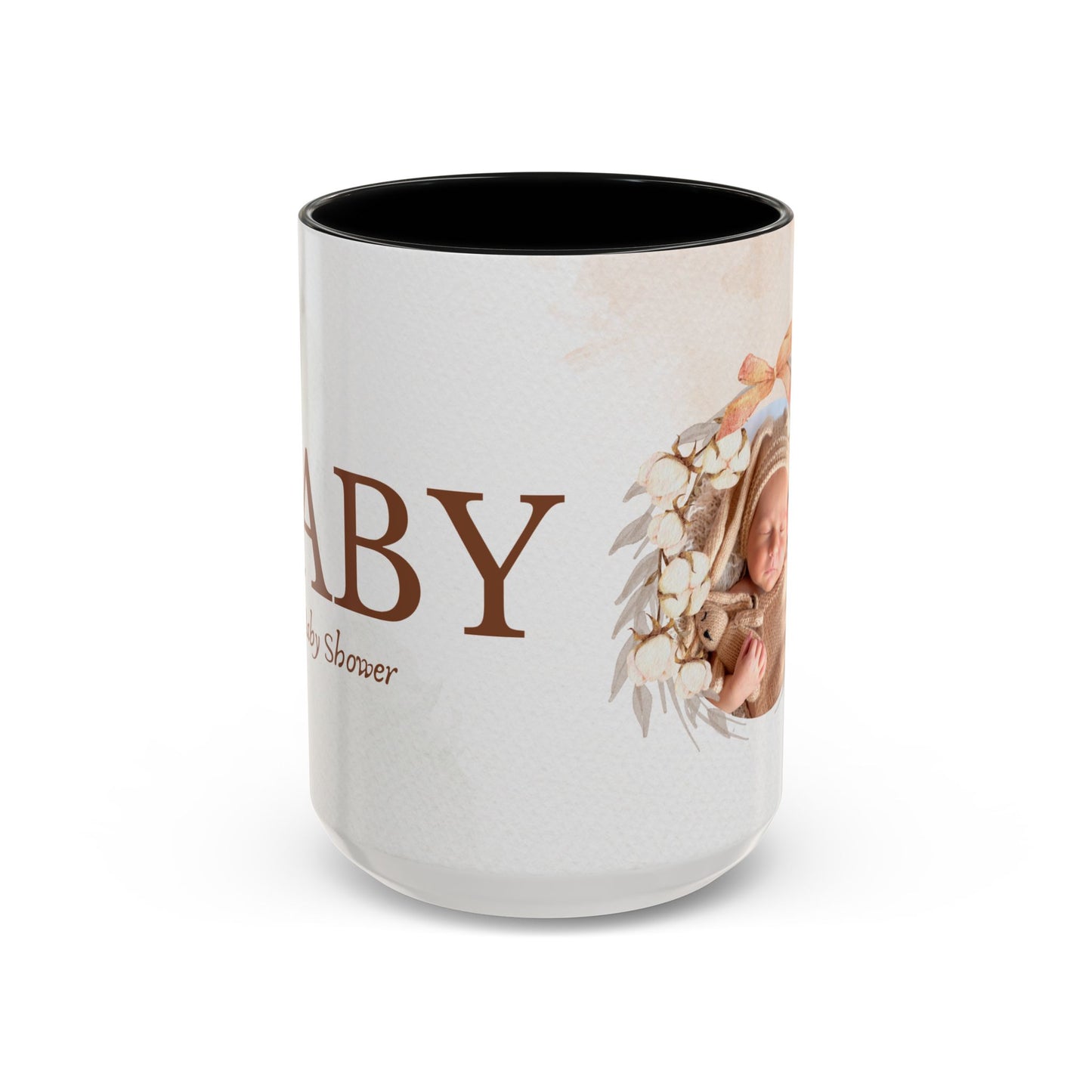 Oh Baby, Samira's Baby Shower, Customizable - Accent Coffee Mug (11, 15oz) - 10882