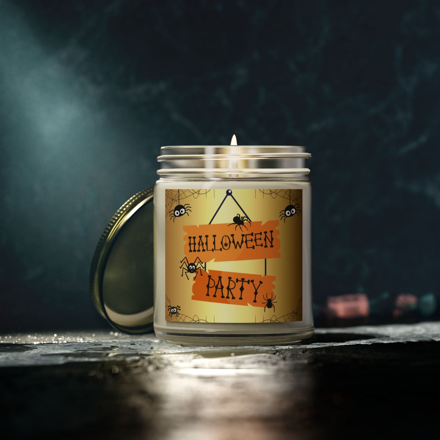 Halloween Party - Scented Coconut Apricot Candles (4oz, 9oz) - 14100