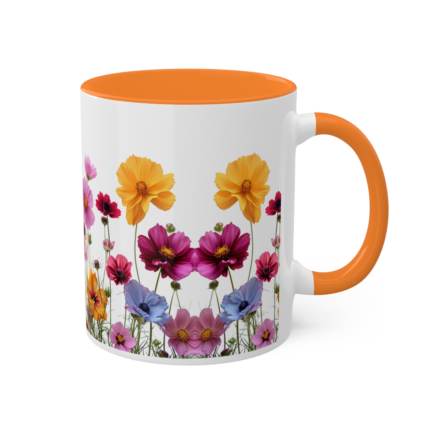 Bright Flowers - Colorful Mugs, 11oz