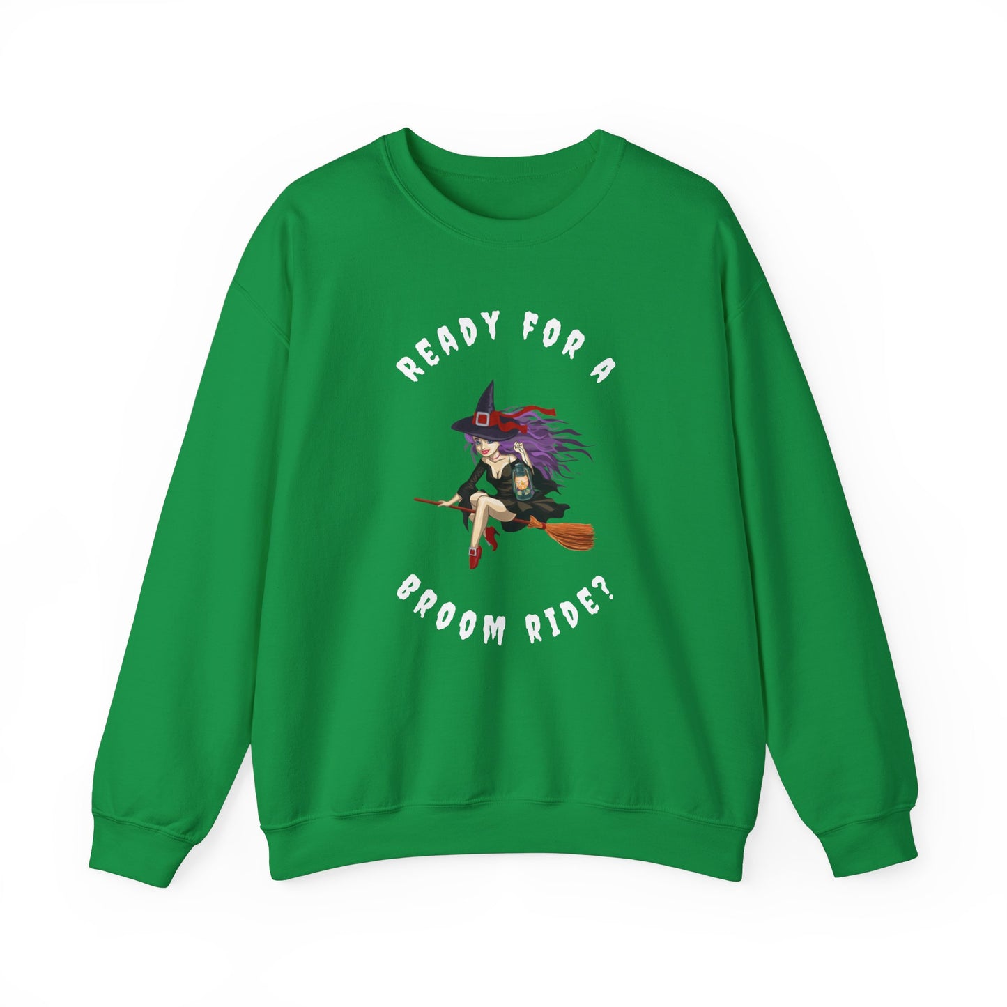 Ready For a Broom Ride - Unisex Heavy Blend™ Crewneck Sweatshirt