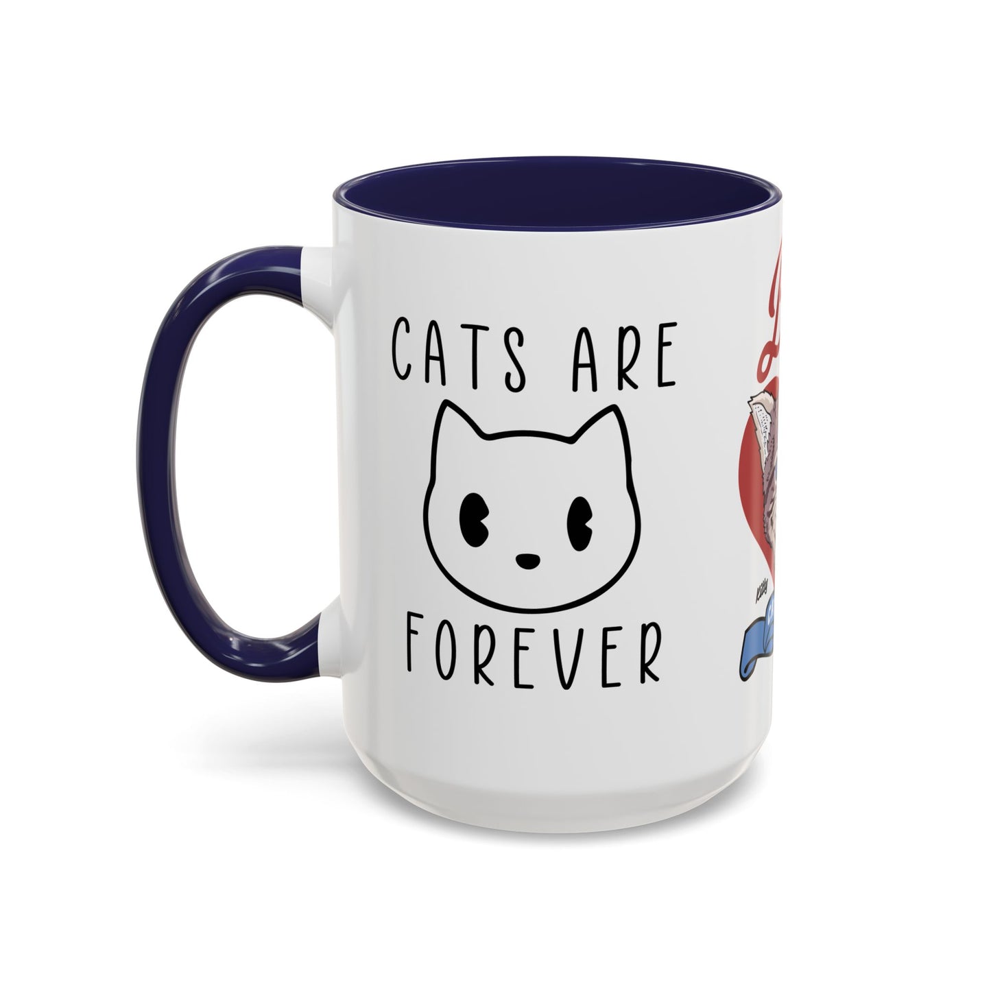 Best Ever Cat Mama - Accent Coffee Mug (11, 15oz)