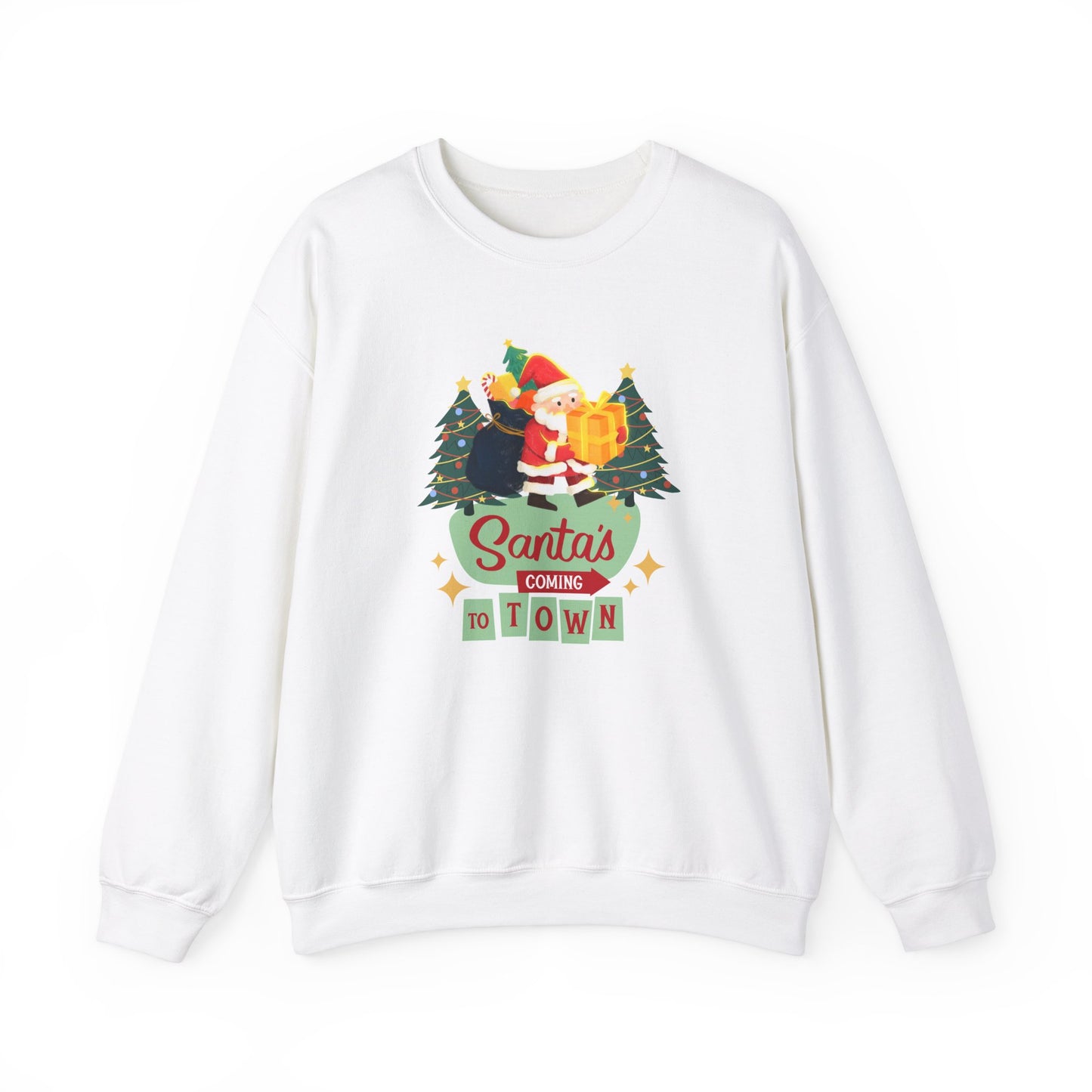 Santa's Coming to Town - Unisex Heavy Blend™ Crewneck Sweatshirt