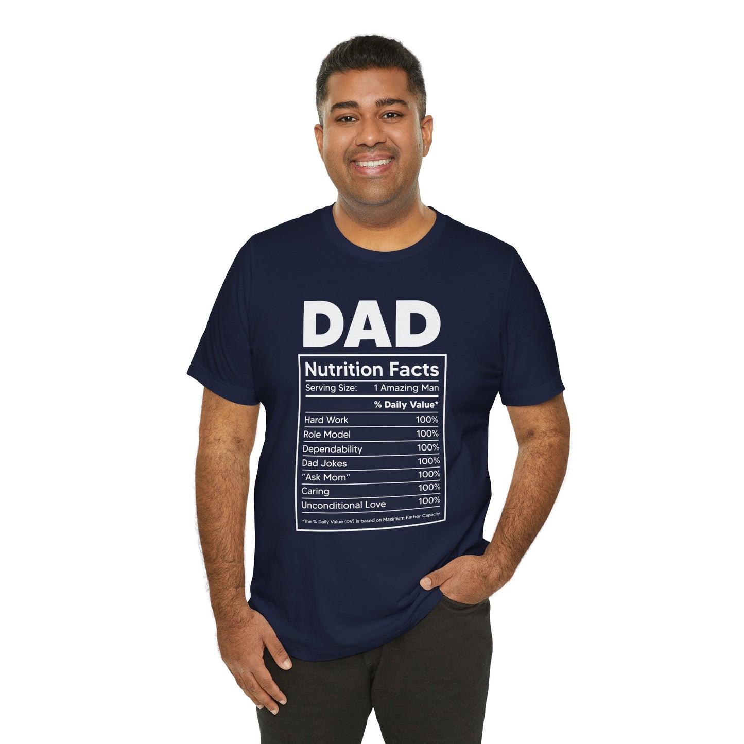 Dad, Nutrition Facts - Unisex Jersey Short Sleeve Tee