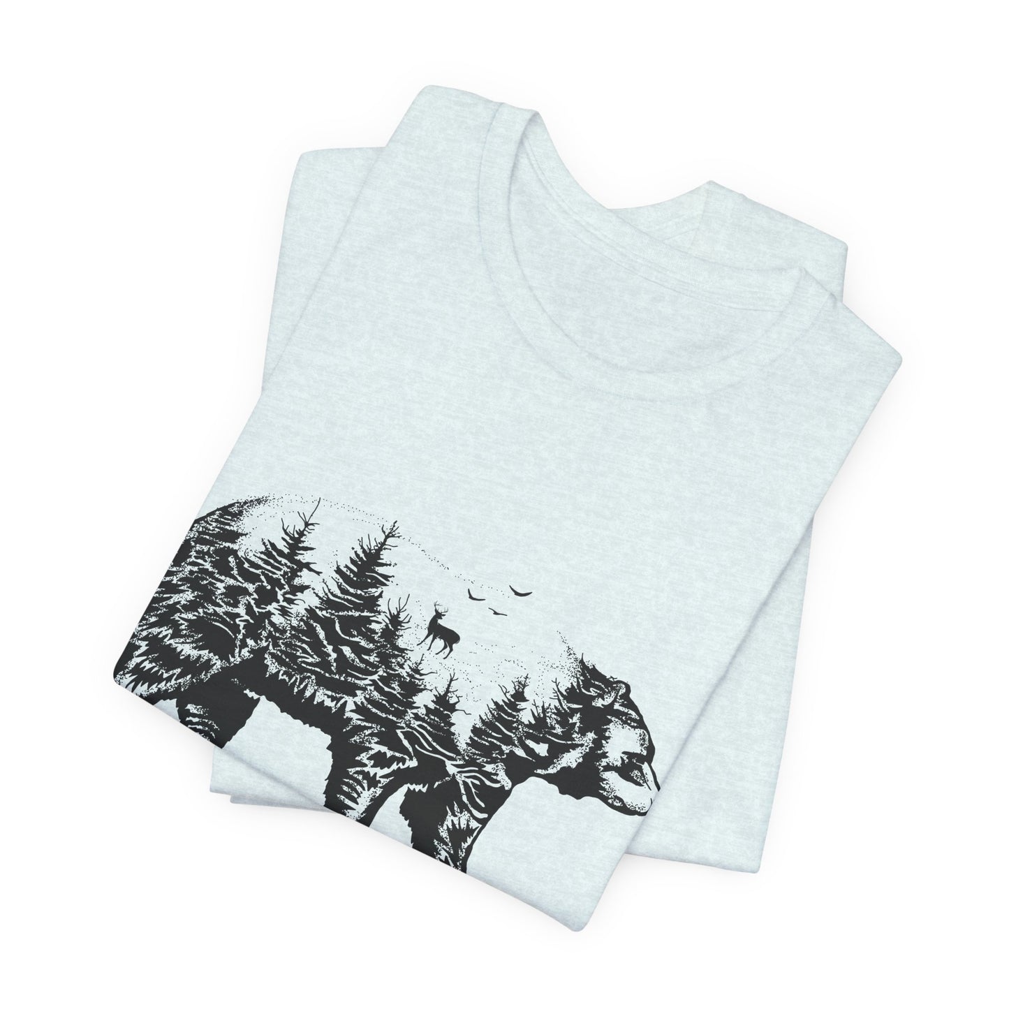 Camping: Bear - Unisex Jersey Short Sleeve Tee