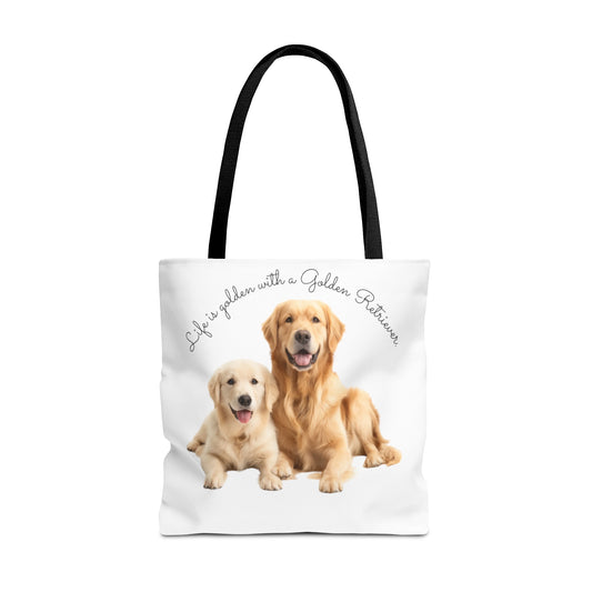 Life is golden with a Golden Retriever - Tote Bag