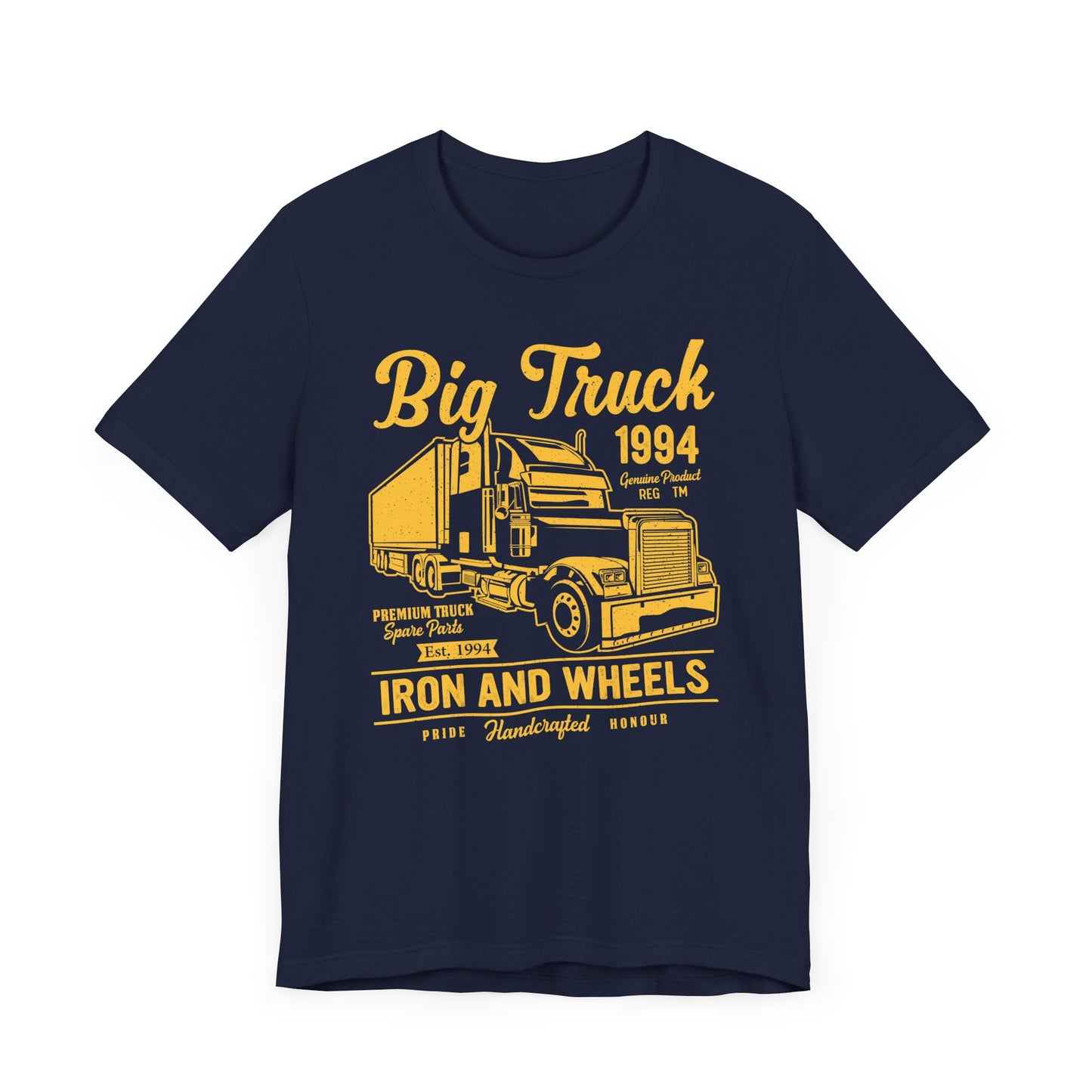 Car & Truck: Big Truck, Iron & Wheels - Unisex Jersey Short Sleeve Tee - 12572