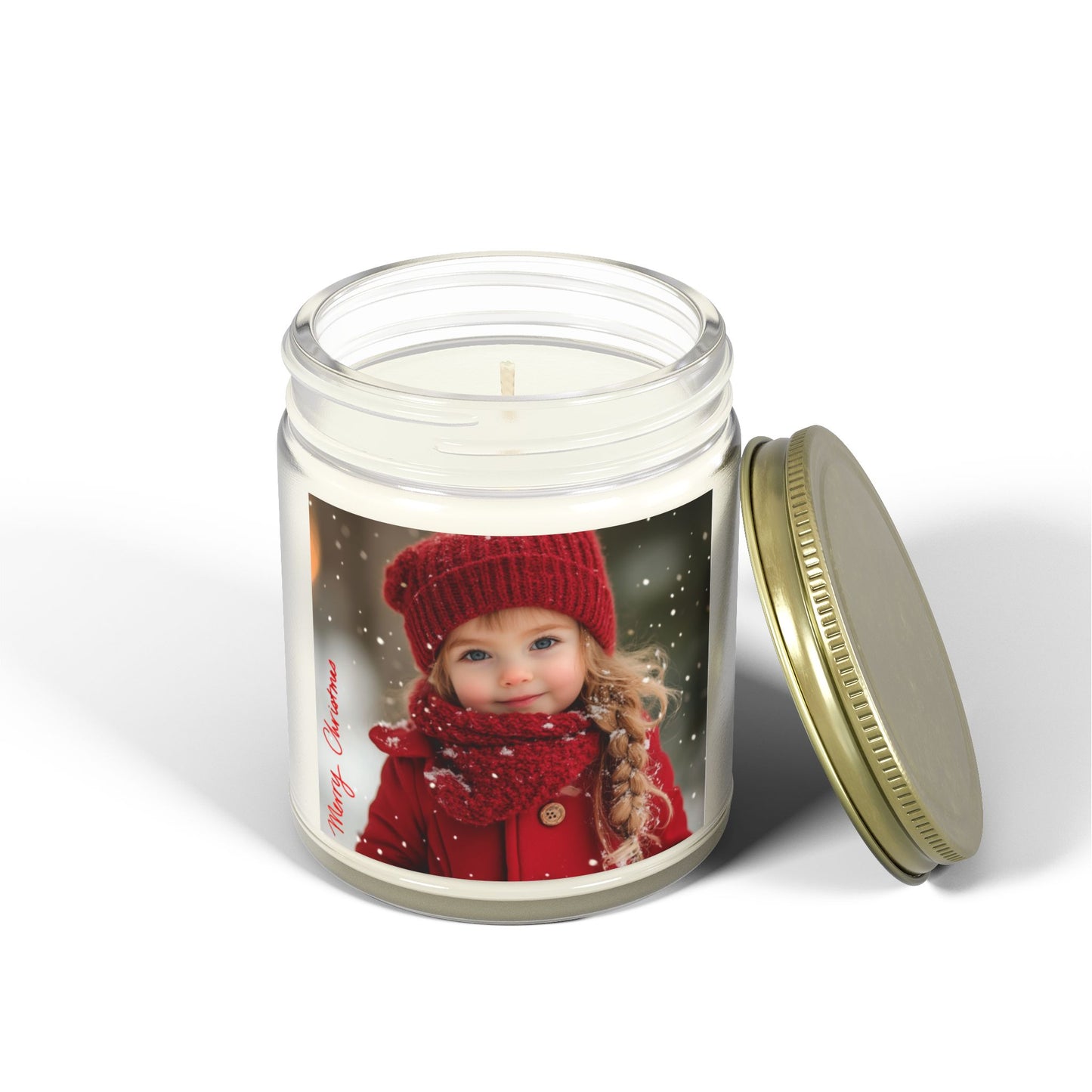 Christmas Girl - Scented Candles, Coconut Apricot Wax (4oz, 9oz) - 10386