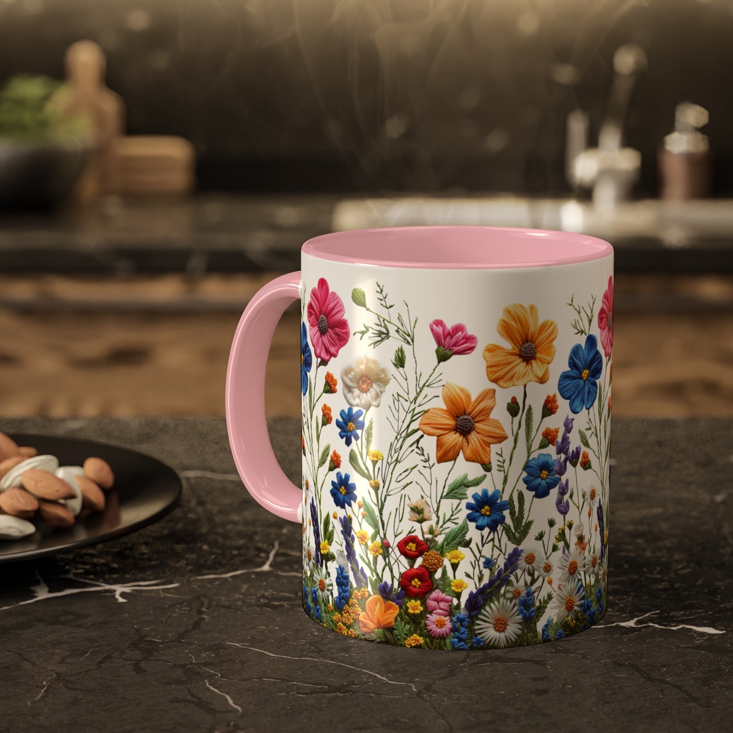 Wild and Free: Wildflower Colorful Mugs, 11oz