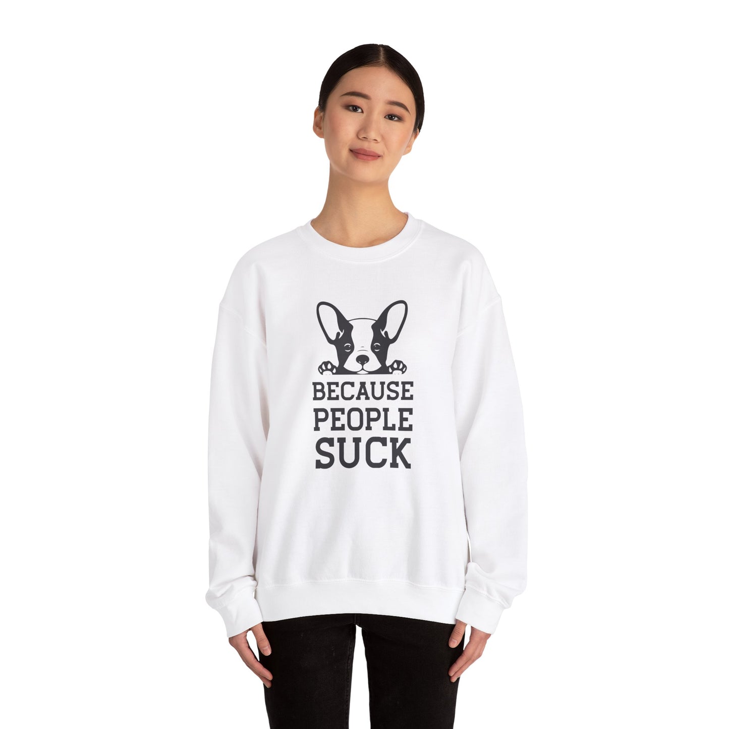 Because People Suck - Unisex Heavy Blend™ Crewneck Sweatshirt