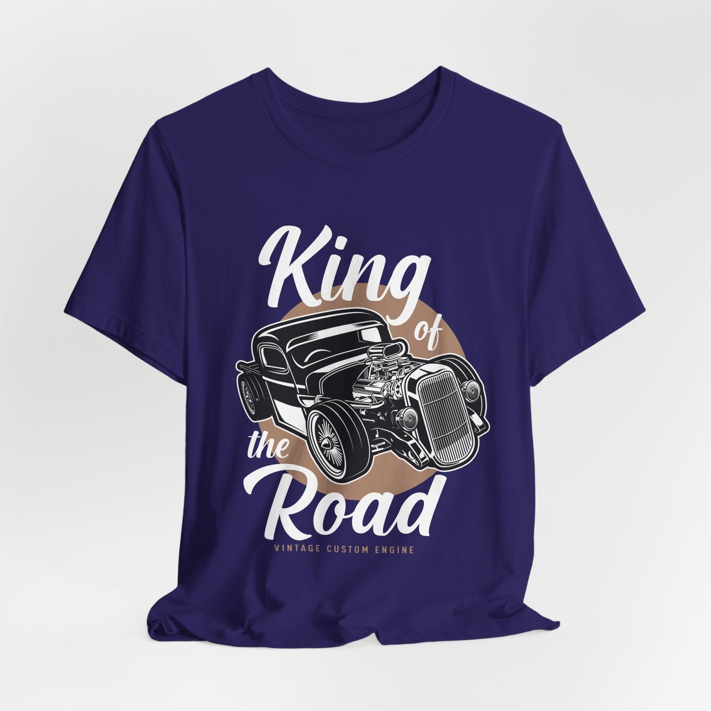 King of the Road, Vintage Custom Engine - Unisex Jersey Short Sleeve Tee - 13007