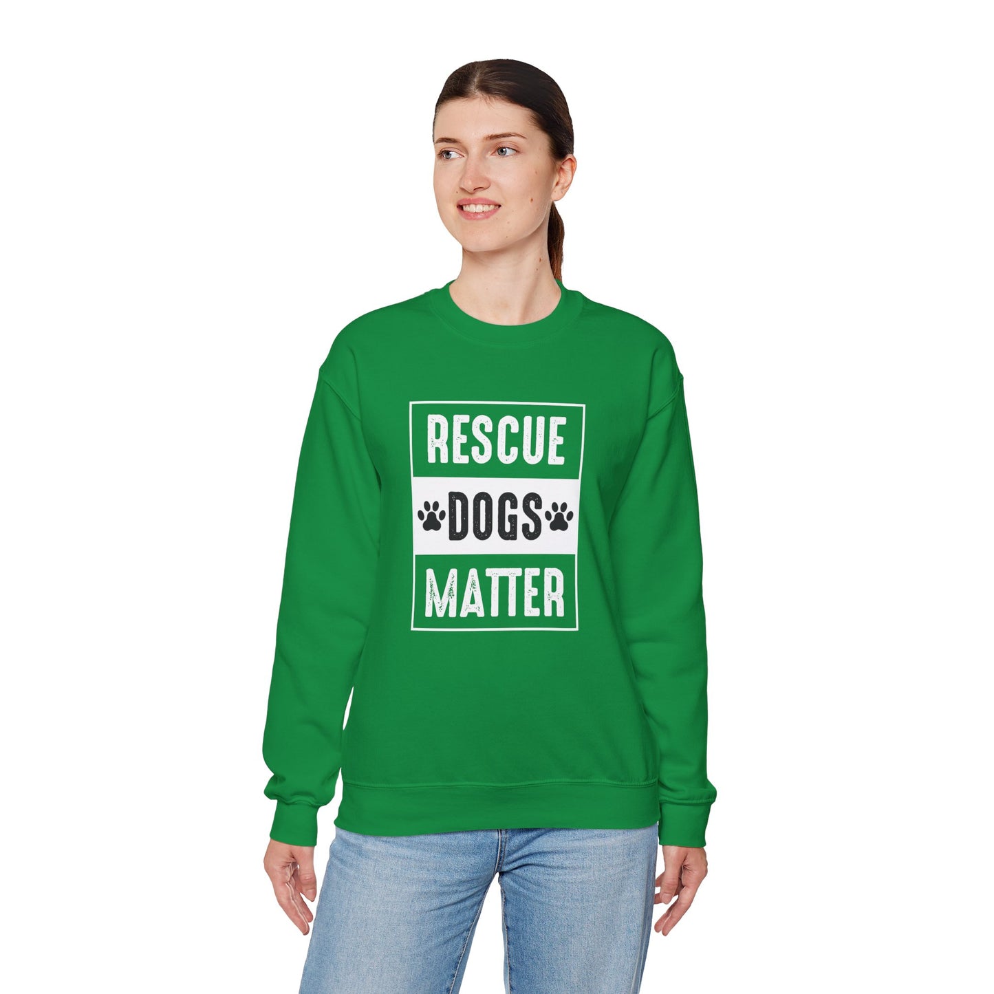 Rescue Dogs Matter - Unisex Heavy Blend™ Crewneck Sweatshirt