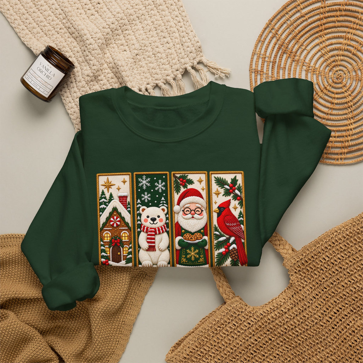 Making Spirits Bright Sweatshirt, Cute Vintage Christmas Crewneck - 14548