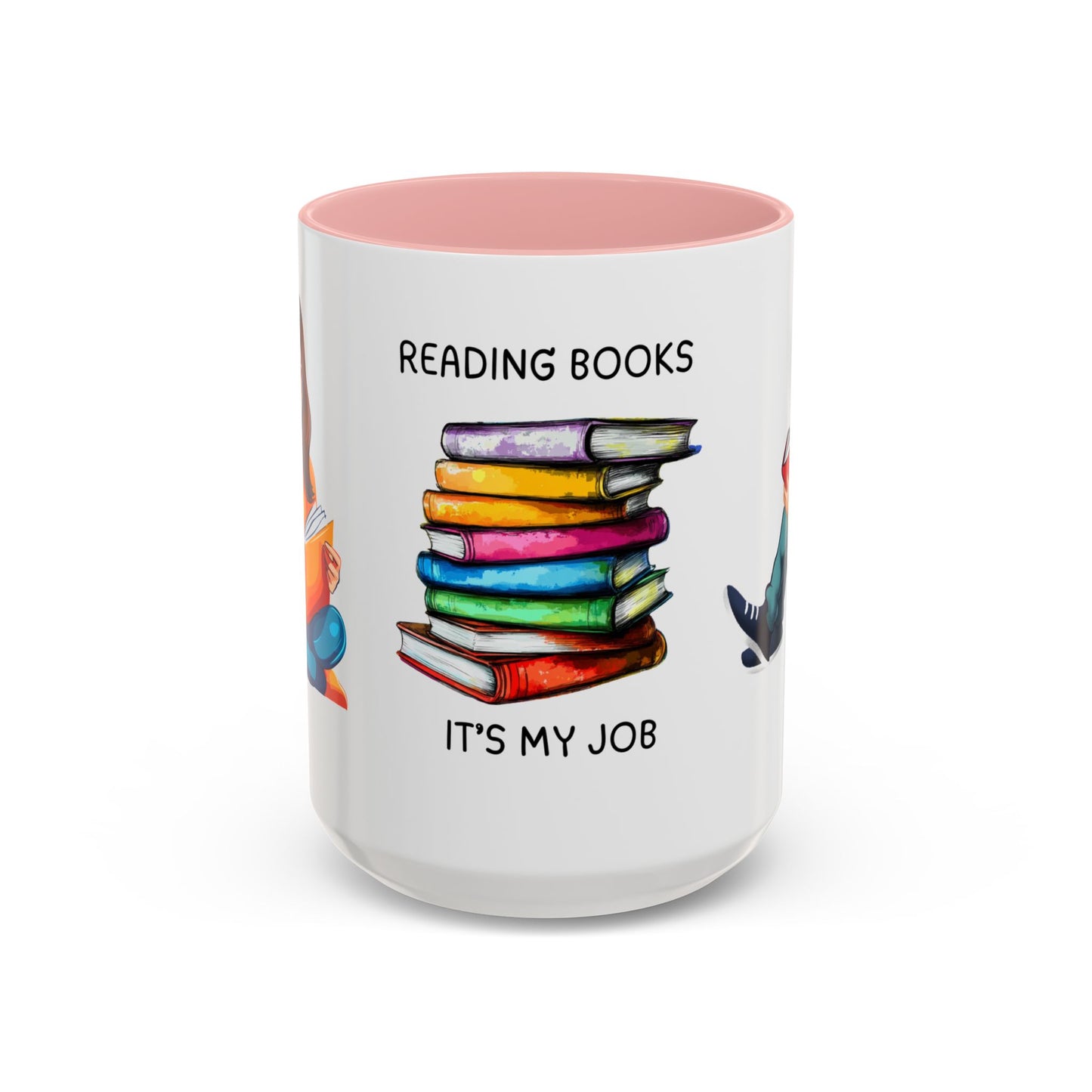 Reading Books, It's My Job - Accent Coffee Mug (11, 15oz) - 10690