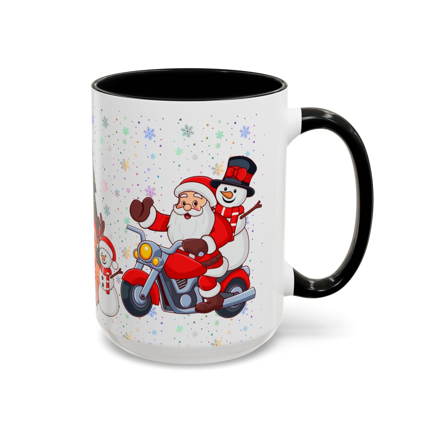 Christmas Party, Santa, Snowman & Reindeer - Accent Coffee Mug (11, 15oz) - 10427