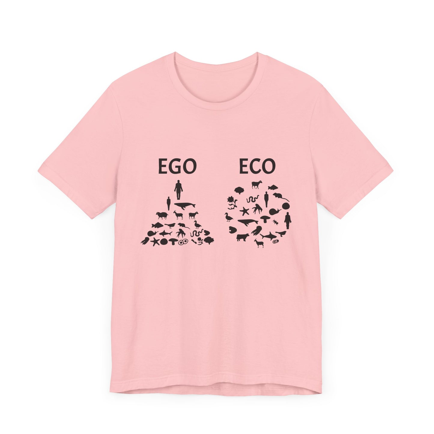 Vegan: Ego vs Eco - Unisex Jersey Short Sleeve Tee - 12368