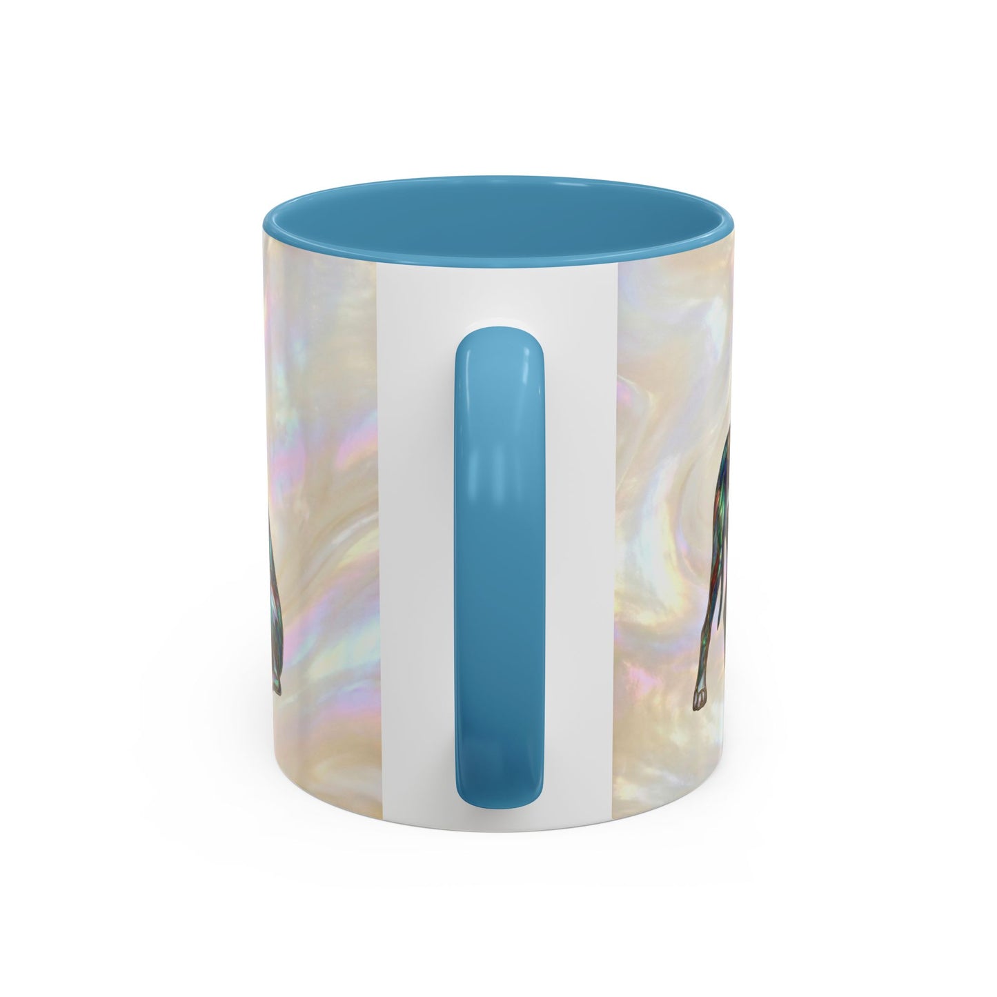 Personalized Great Dane Dog Mug — Stained Glass Design (11/15 oz) - 14550