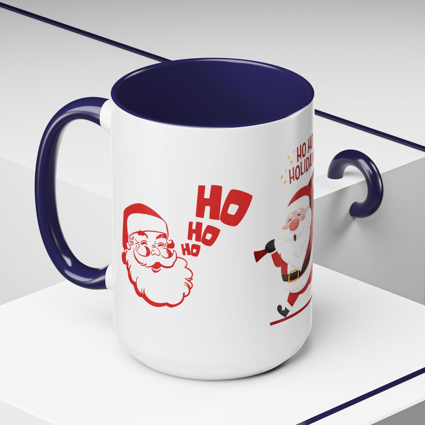 Santa, Ho Ho Holidays  - Accent Coffee Mug (11, 15oz)