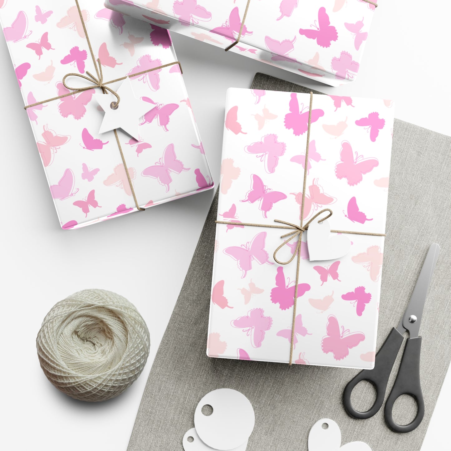 Pink Butterflies - Gift Wrap Papers - 10362