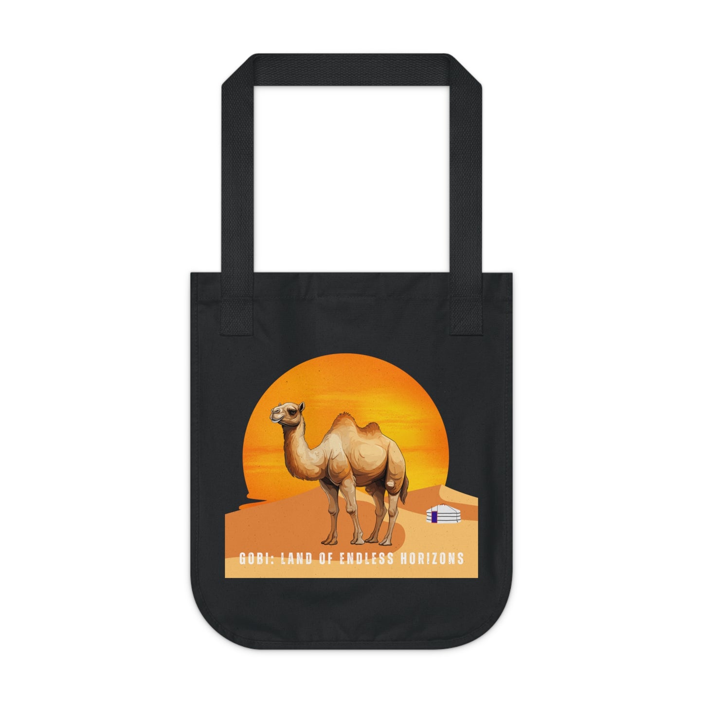 Gobi: Land of Endless Horizons - Organic Canvas Tote Bag