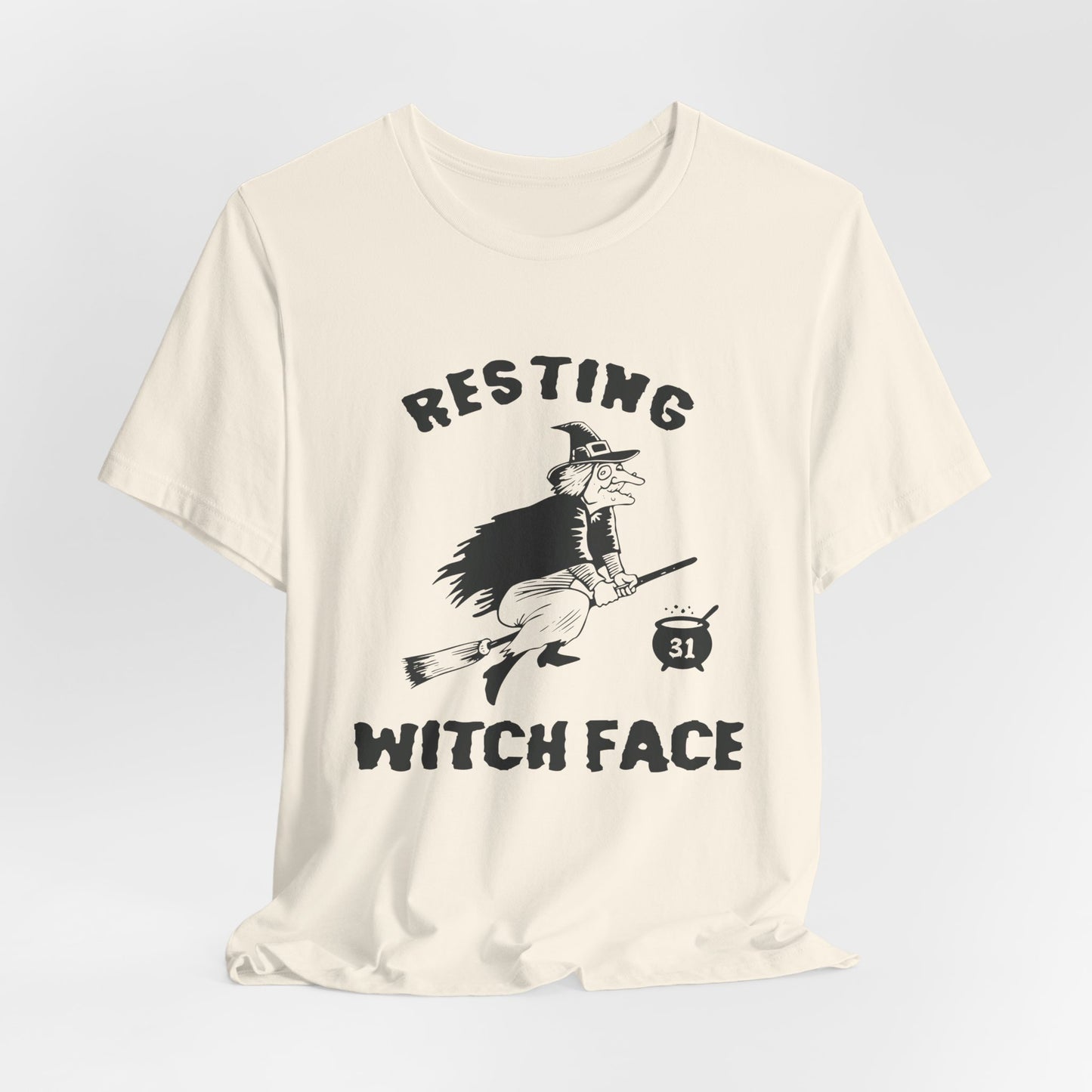 Halloween: Resting Witch Face - Unisex Jersey Short Sleeve Tee - 12665