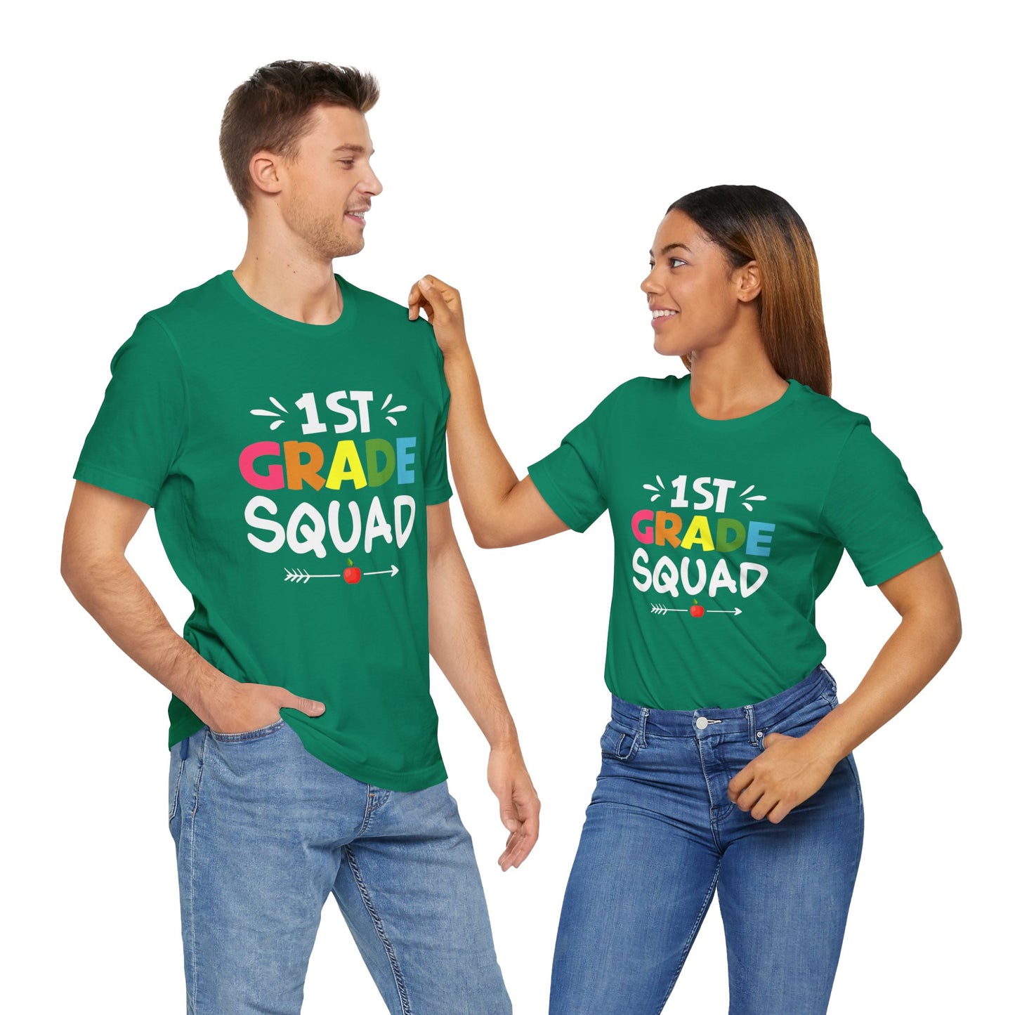 Teacher: 1st Grade Squad - Unisex Jersey Short Sleeve Tee