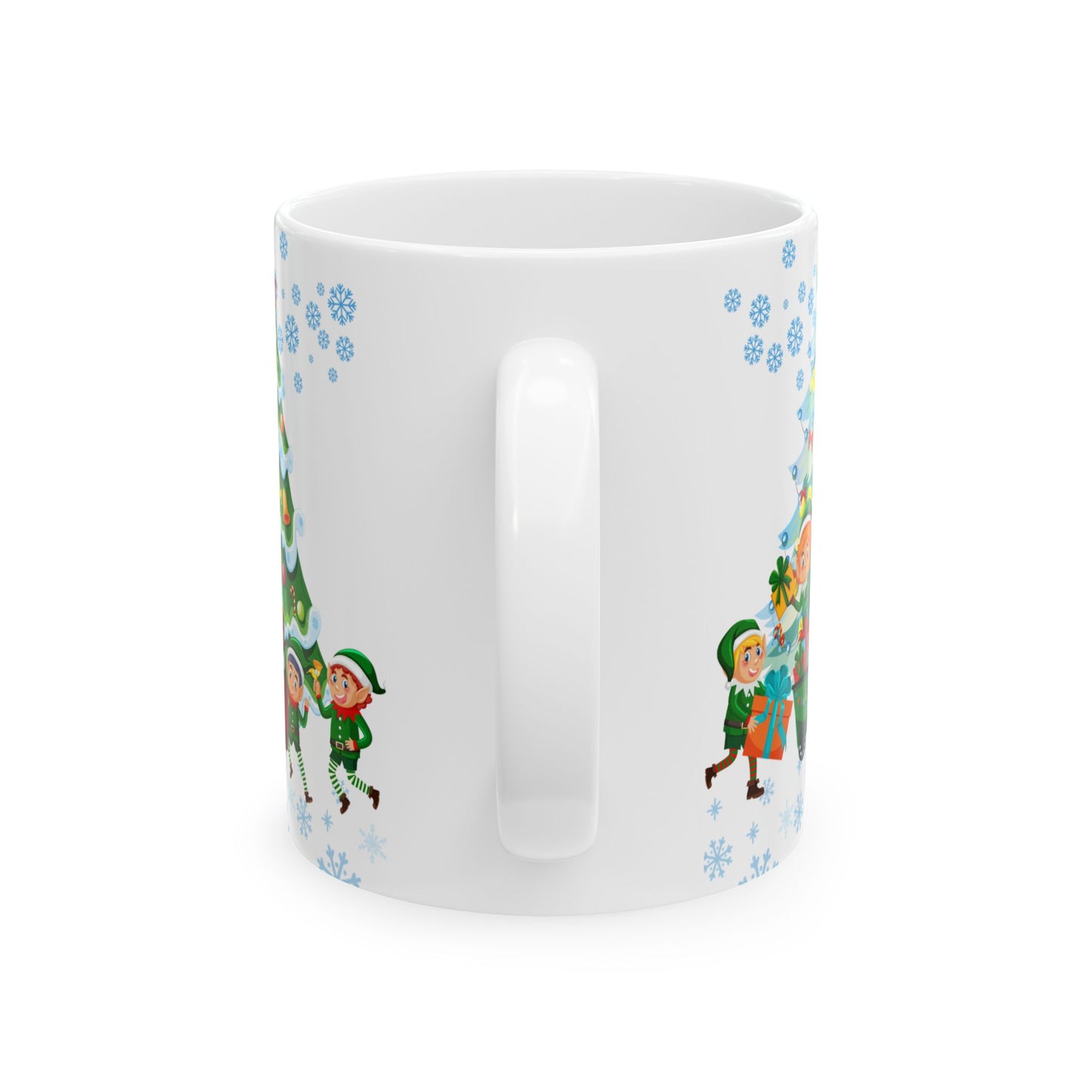 Christmas Letter L for Lily, Customizable - Ceramic Mug, (11oz, 15oz) - 10048