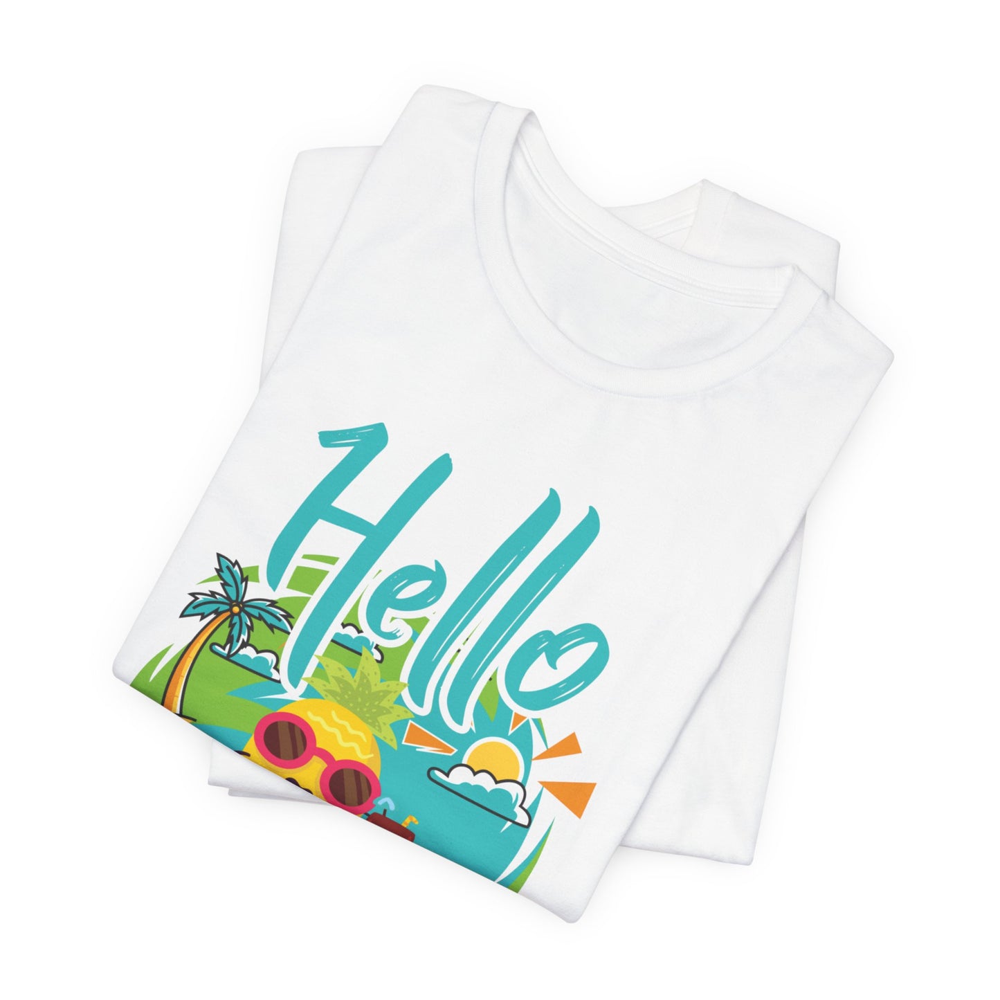 Hello Summer - Unisex Jersey Short Sleeve Tee - 13088