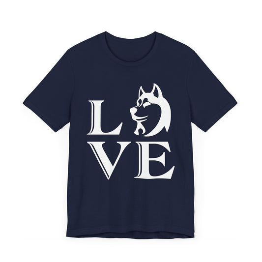 A dog's Love is Pure, Loyal, and Forever - Unisex Jersey Short Sleeve Tee