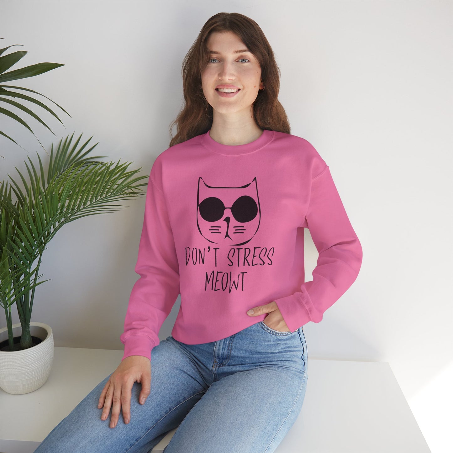 Don't Stress Meowt - Unisex Heavy Blend™ Crewneck Sweatshirt