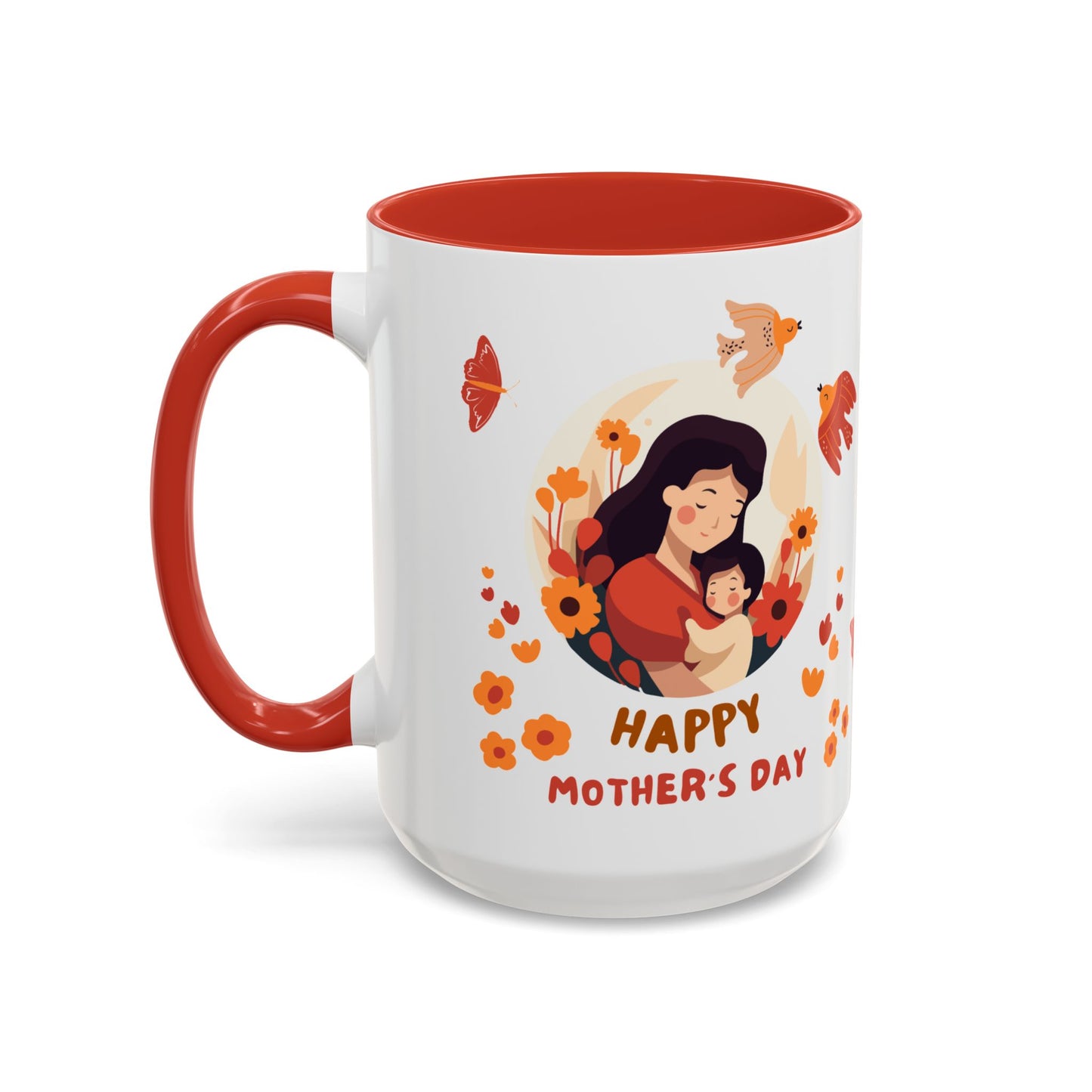 Happy Mother's Day - Accent Coffee Mug (11, 15oz) - 10885