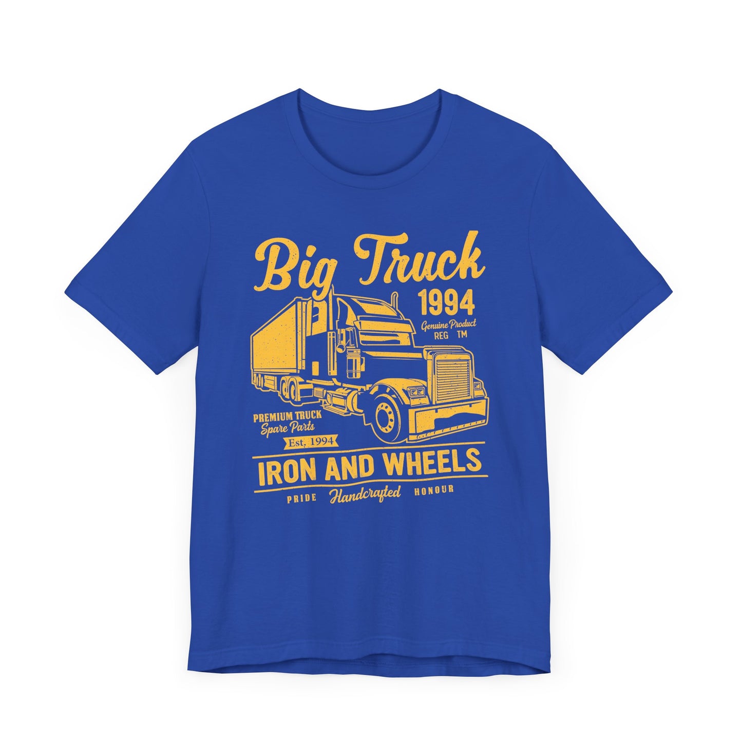 Car & Truck: Big Truck, Iron & Wheels - Unisex Jersey Short Sleeve Tee - 12572