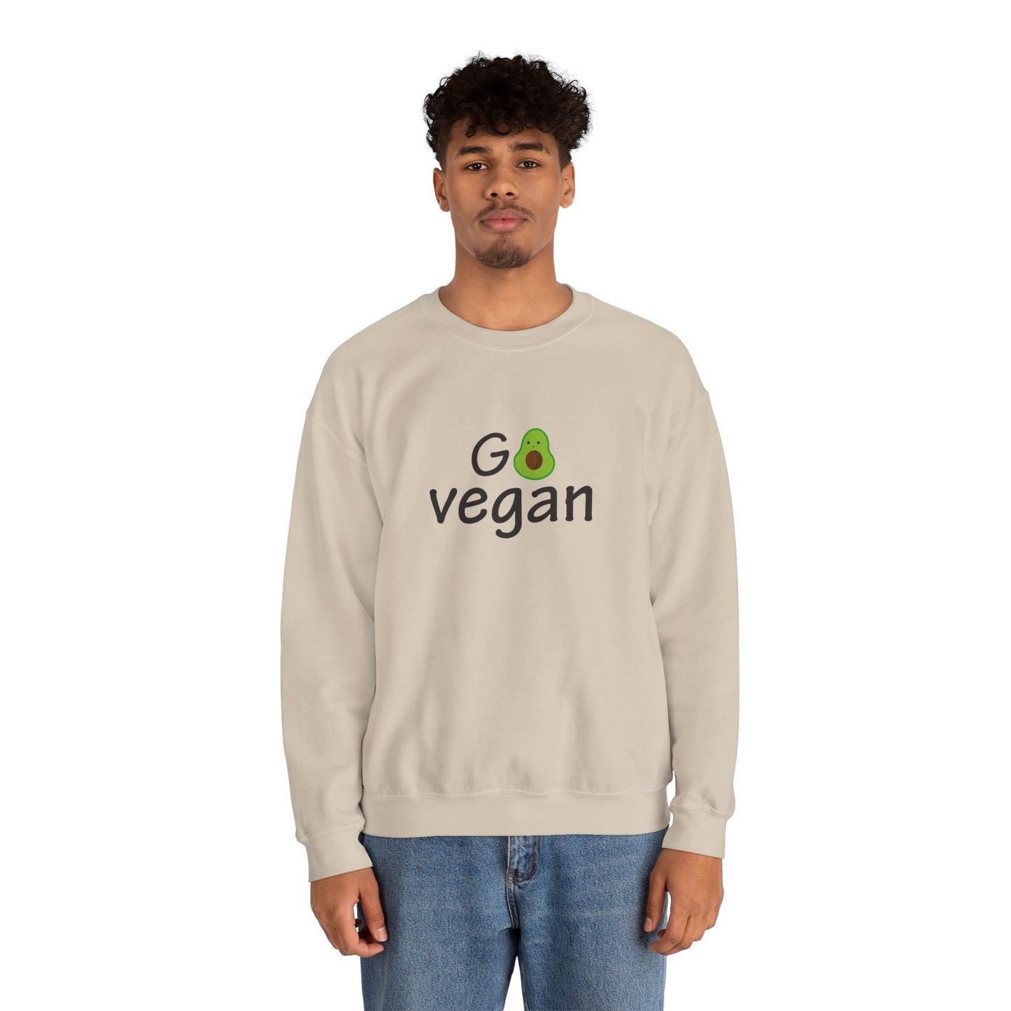 Go Vegan - Unisex Heavy Blend™ Crewneck Sweatshirt