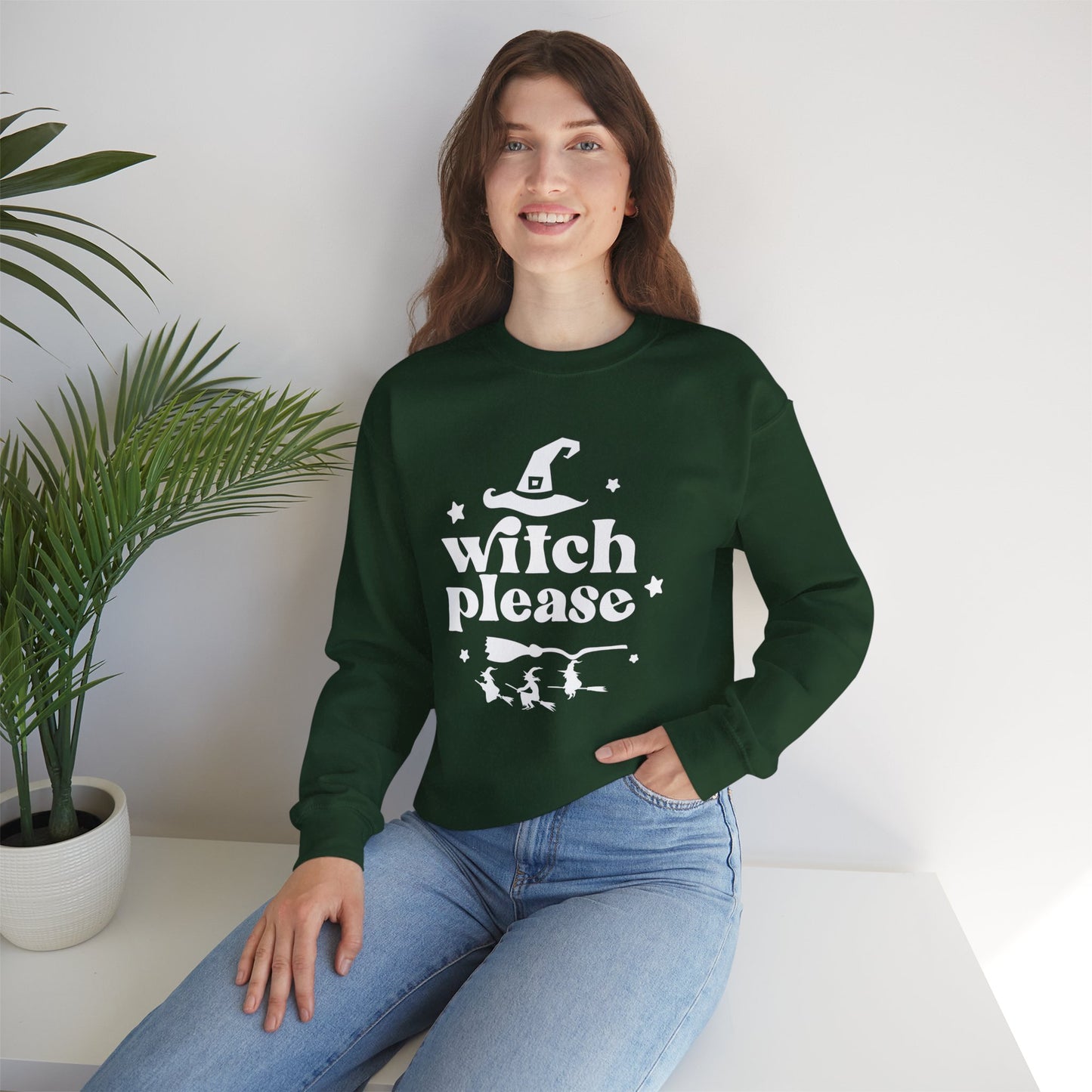 Witch, Please - Unisex Heavy Blend™ Crewneck Sweatshirt