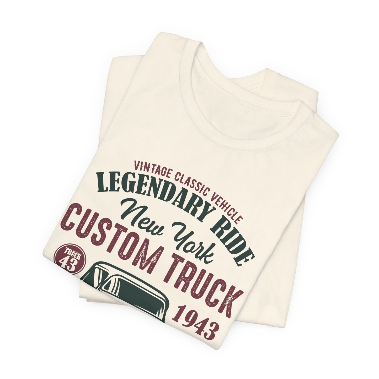Vintage Classic Vehicle, Legendary Ride, New York Custom Truck - Unisex Jersey Short Sleeve Tee - 13033