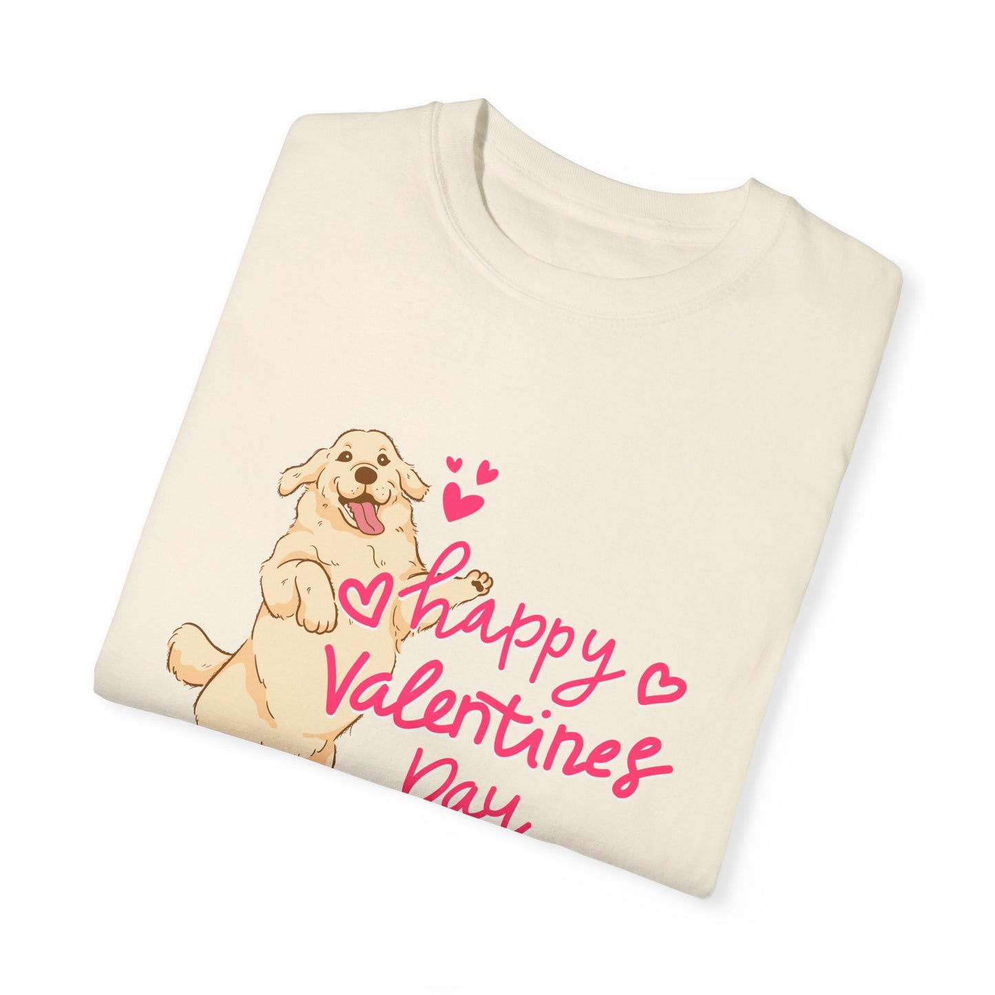 Dog, Happy Valentine's Day, XoXo - Unisex Garment-Dyed T-shirt - 11573