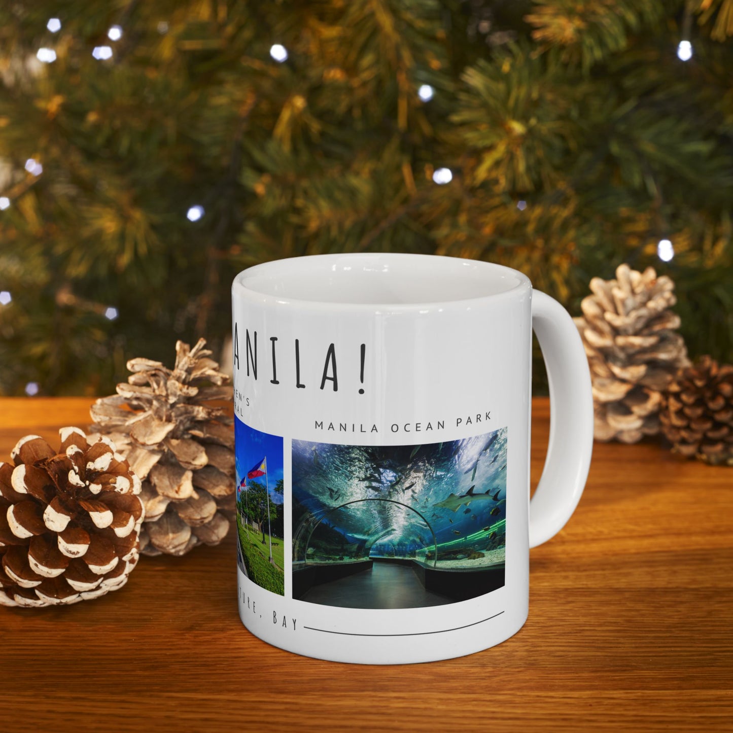 Hello Manila! Ceramic Travel Mug - 11oz/15oz - Perfect Coffee Cup for Culture & History Lovers - 12167