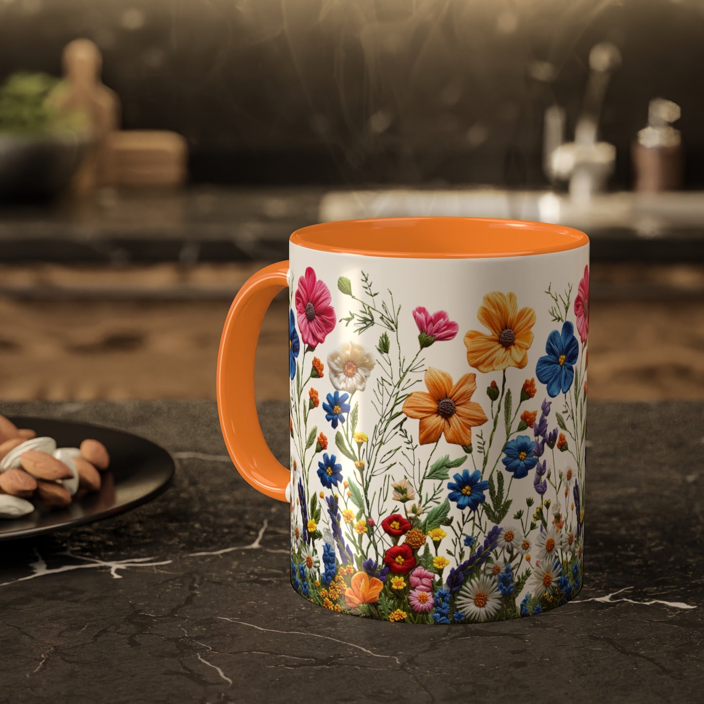 Wild and Free: Wildflower Colorful Mugs, 11oz