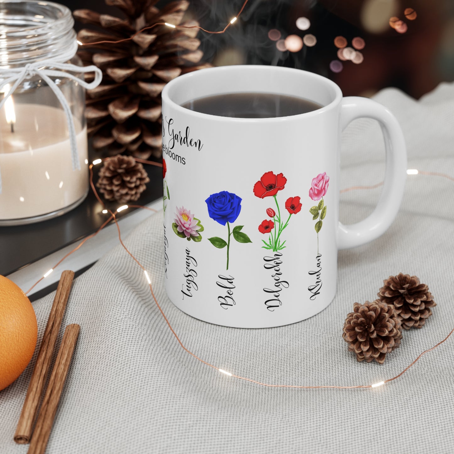 Grandma's Garden Where Love Blooms" Customizable - Mug 11oz