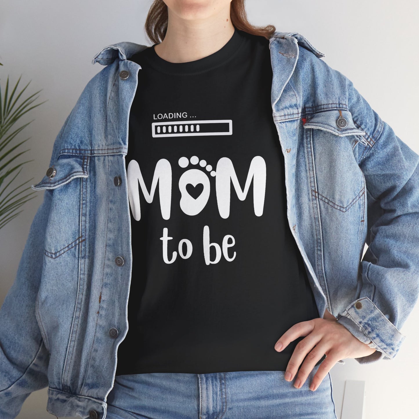 Mom to Be Shirt – Pregnancy Announcement Gift Tee with Loading Bar - 14879