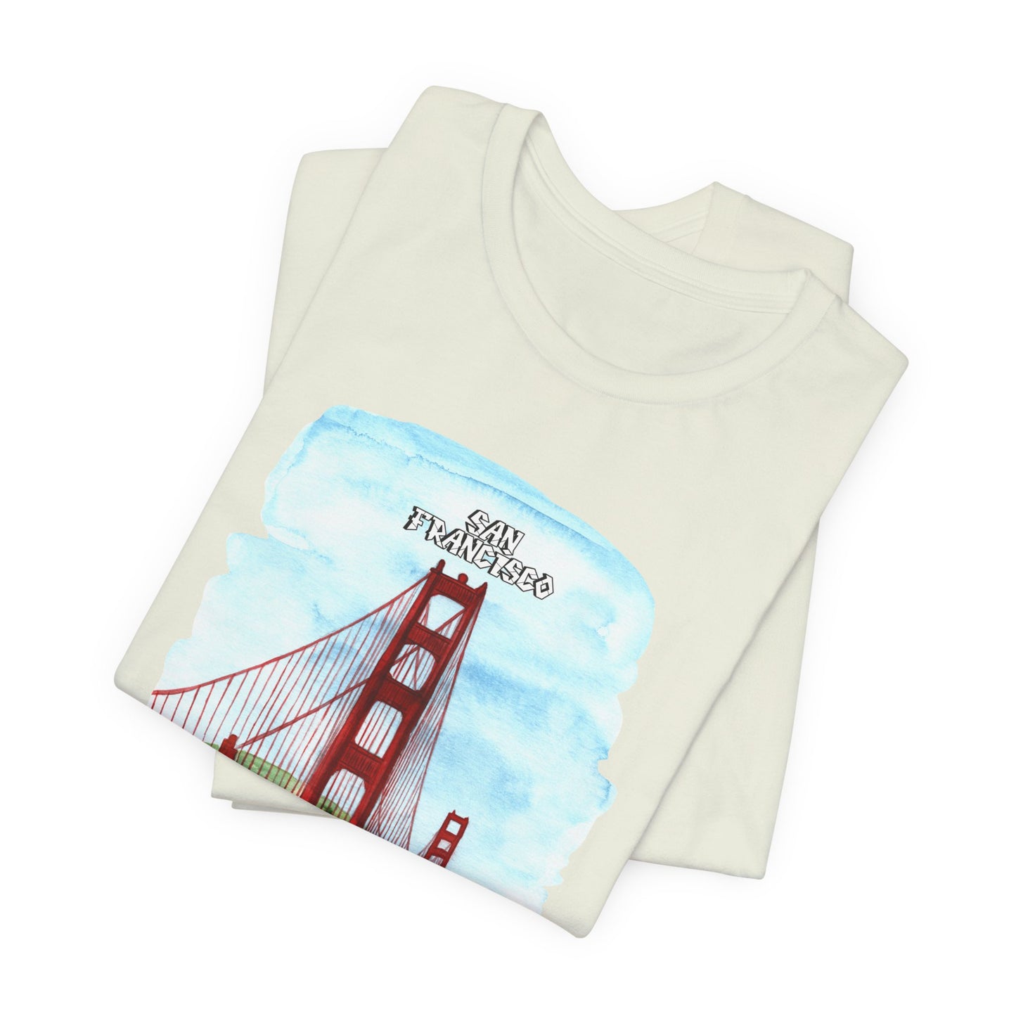 San Francisco Golden Gate Bridge Tee - Unisex Short Sleeve Jersey Shirt for Travel Lovers - 12203