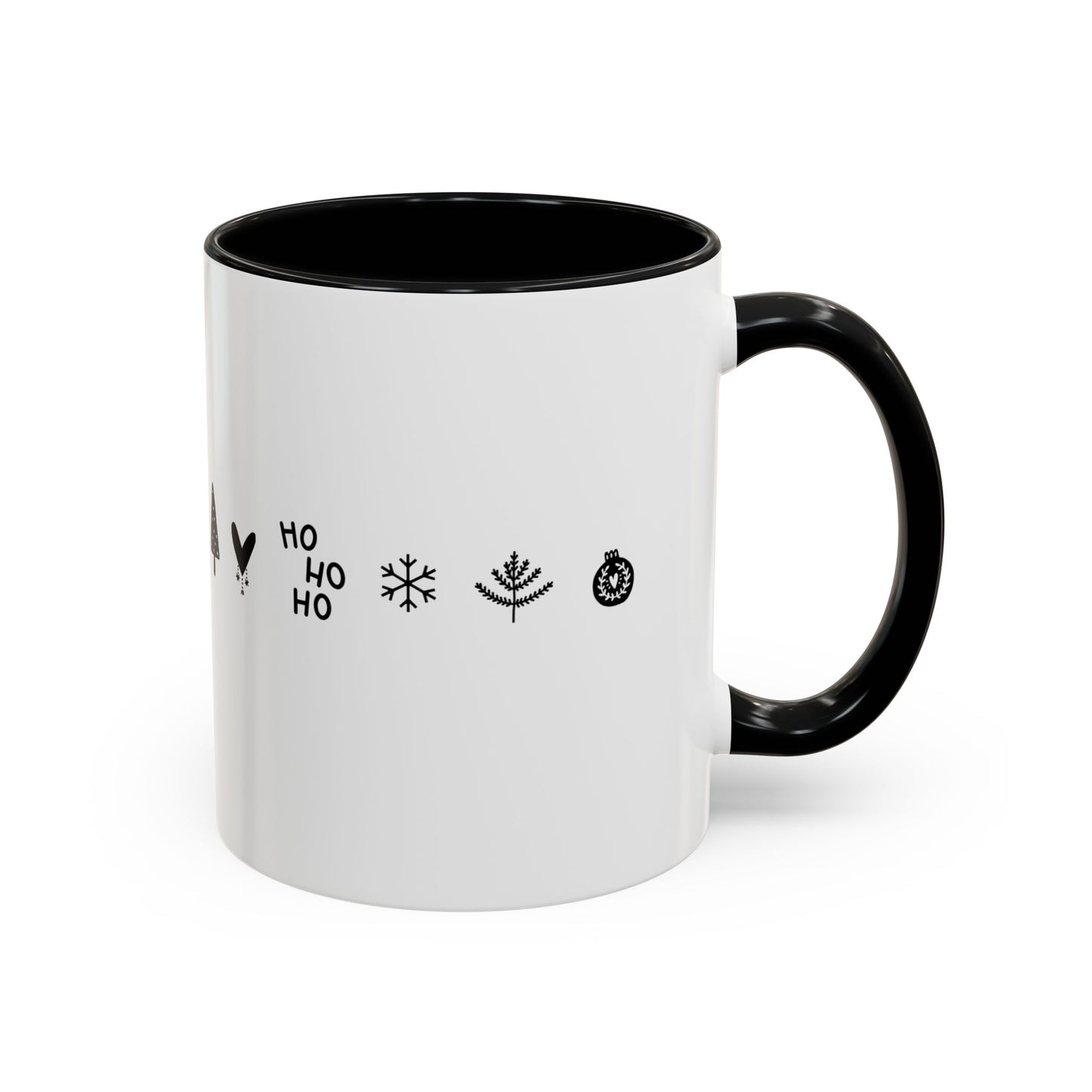 Hohoho, Merry Christmas, Maria, Name Customizable - Accent Coffee Mug (11, 15oz) - 11117