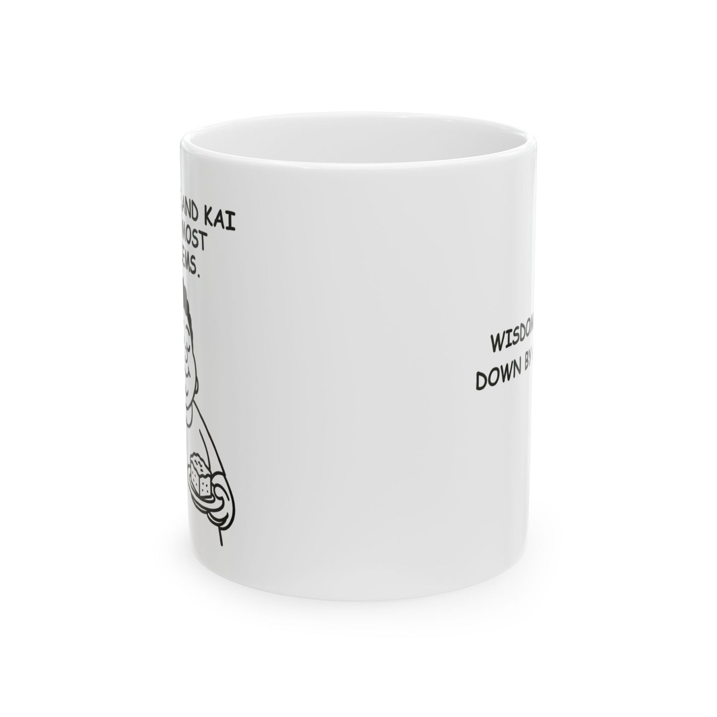“Caffeine and kai solve most problems.”  (Wisdom passed down by aunties.) Ceramic Mug - 13930