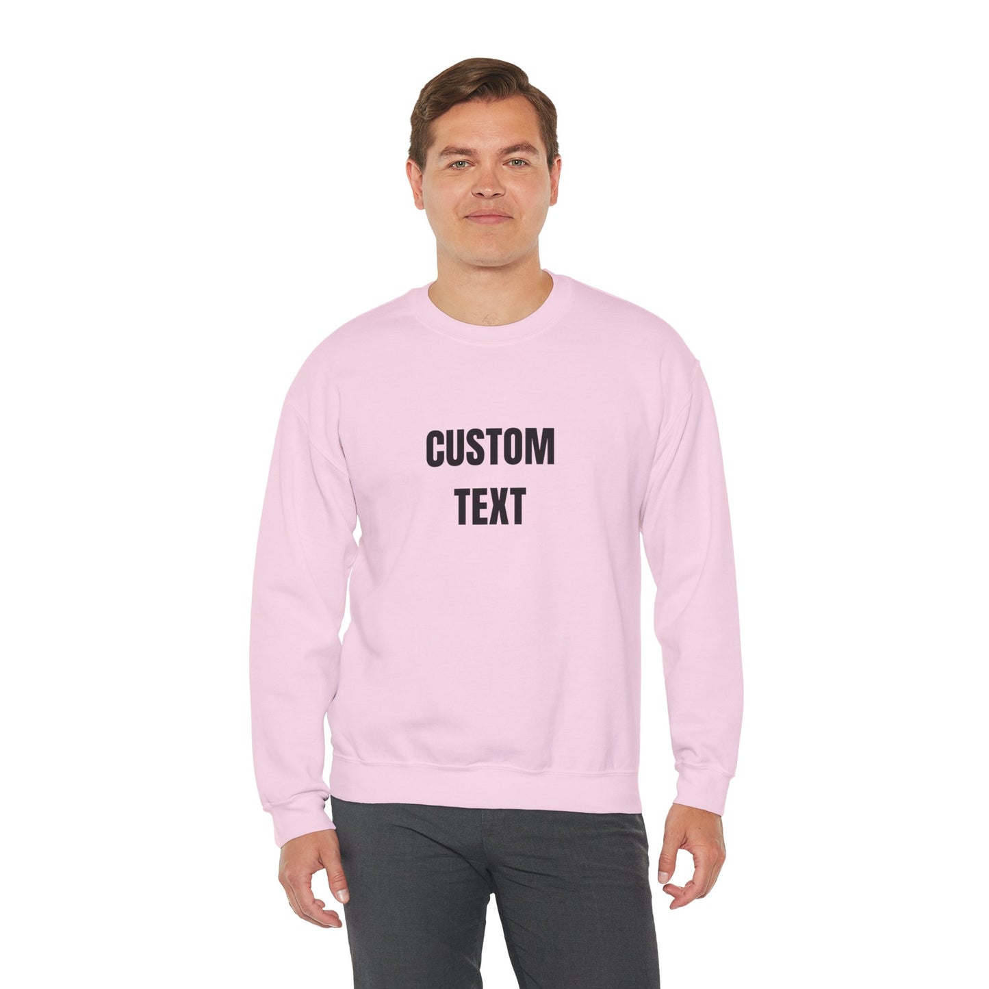 Custom Text Crewneck Sweatshirt – Personalized Unisex Pullover - 14682