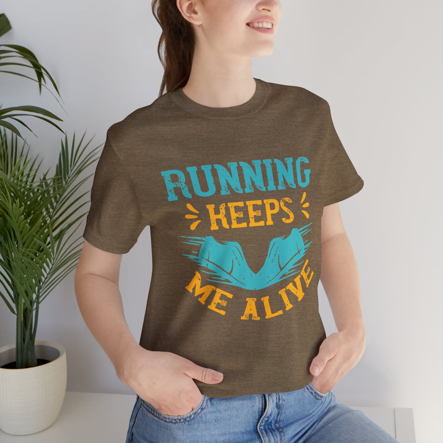 Running Keeps Me Alive - Unisex Jersey Short Sleeve Tee