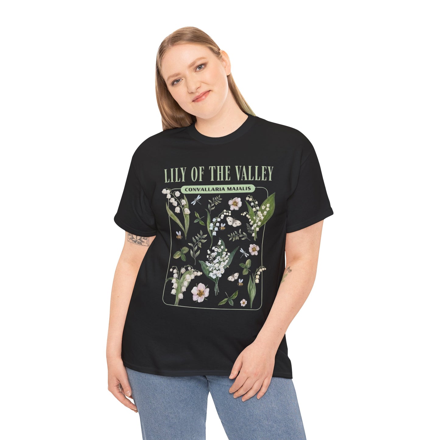Lily of the Valley Shirt – Botanical Illustration Floral Tee (May Birth Flower) - 14883