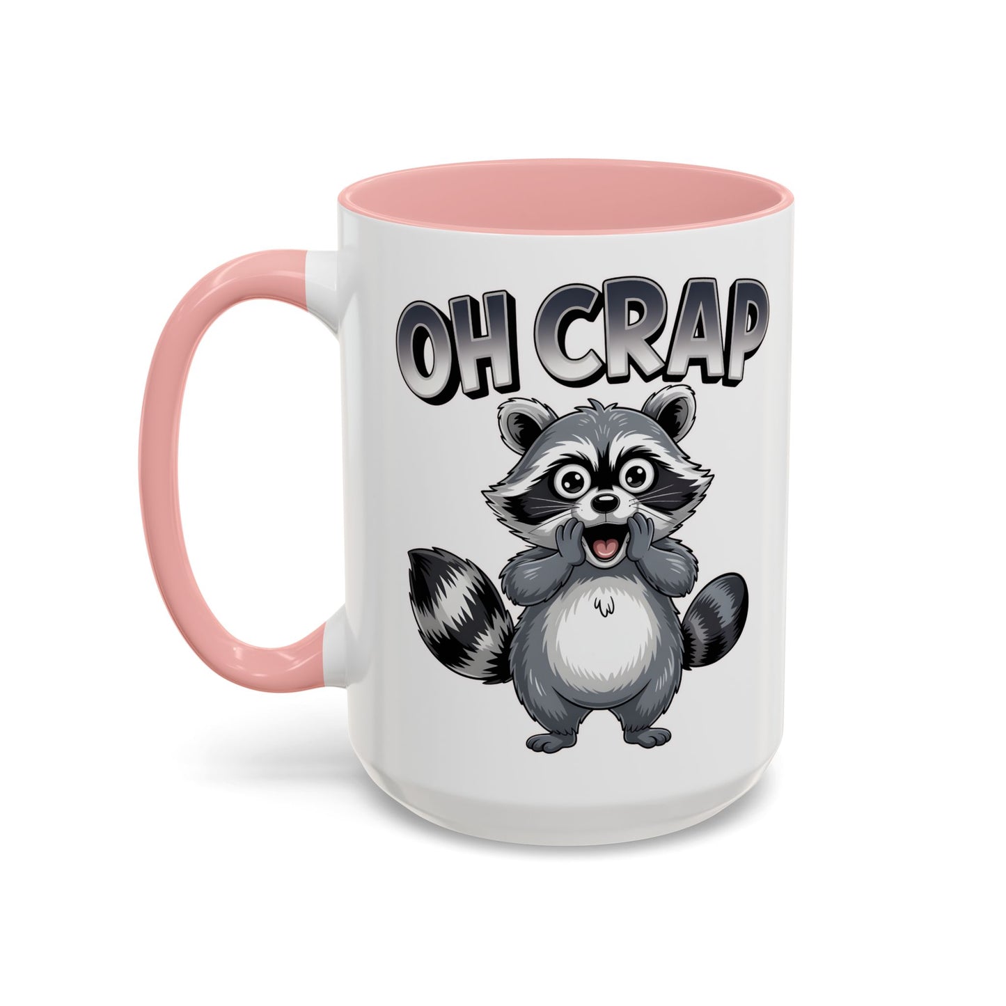 Oh Crap Raccoon Mug – Funny Cute Trash Panda Coffee Mug Gift  (11/15oz) - 14863